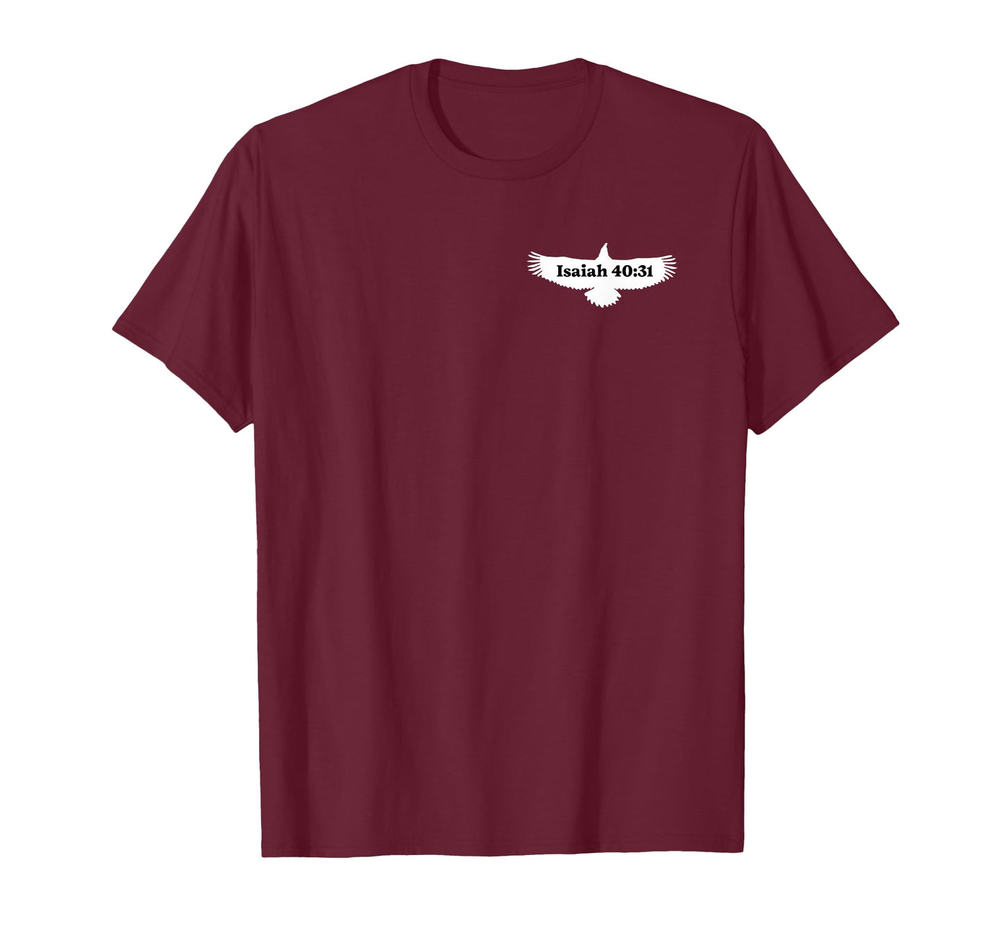Great Commission Tees | Isaiah 40:31 | Eagle Silhouette | Christian Kids T-Shirt - Black, Small