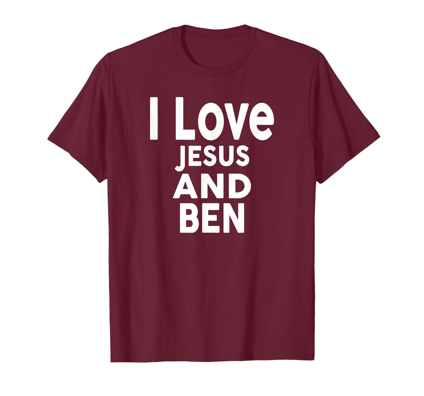 I Love Jesus and BEN T-Shirt Name BEN T-Shirt