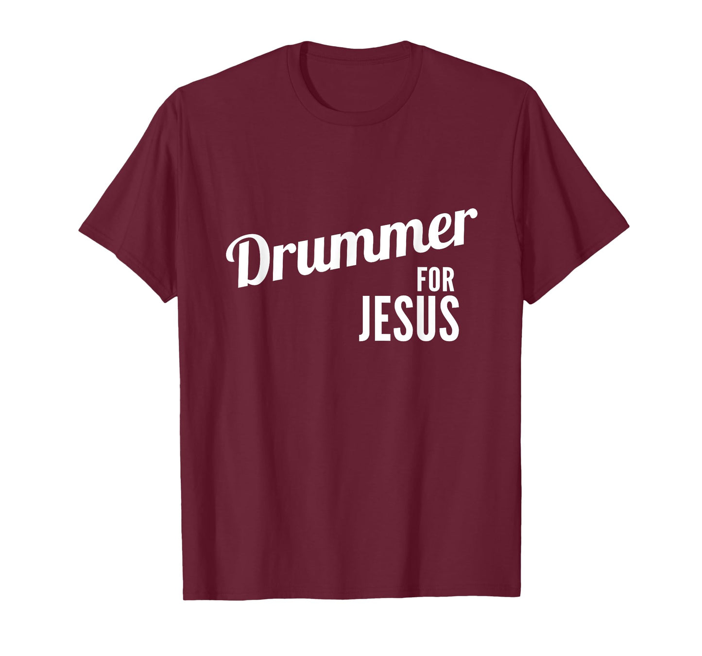 Drummer for Jesus, Christian Script Drumming T-Shirt