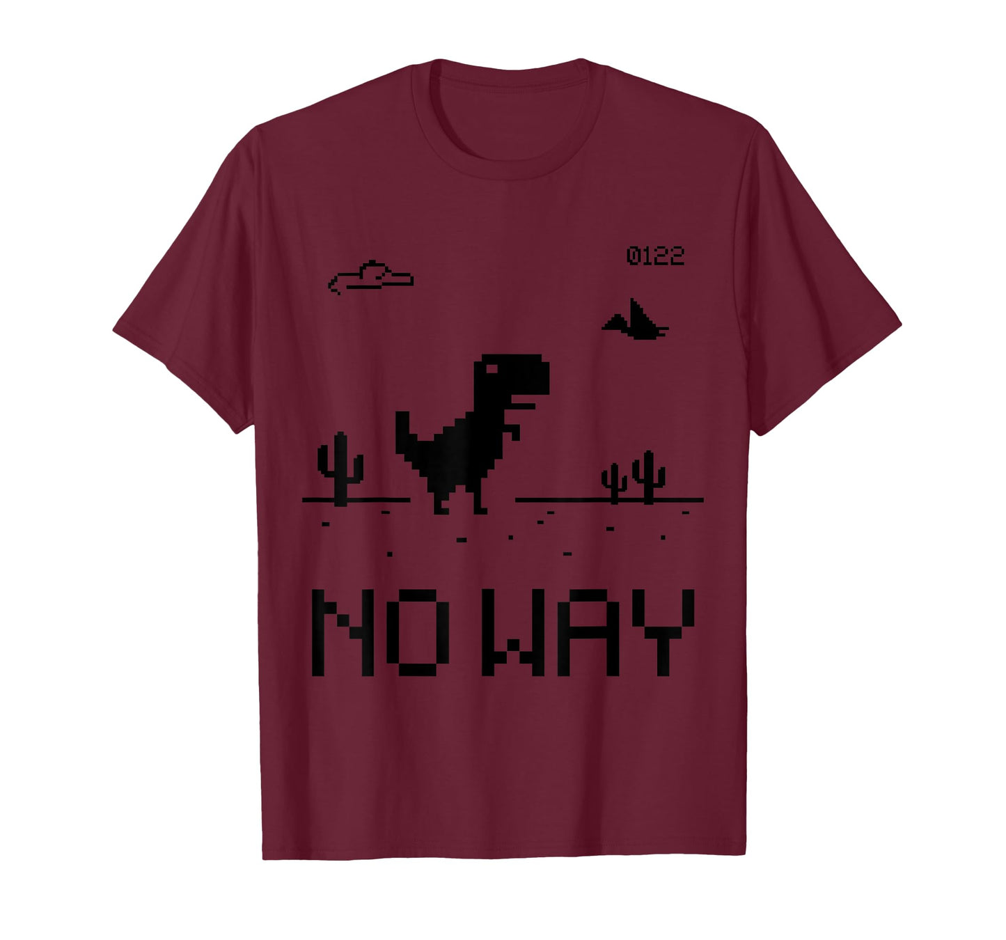 Funny Cute Pixel Offline T-Rex Game, Cool Dino Game, Gaming T-Shirt