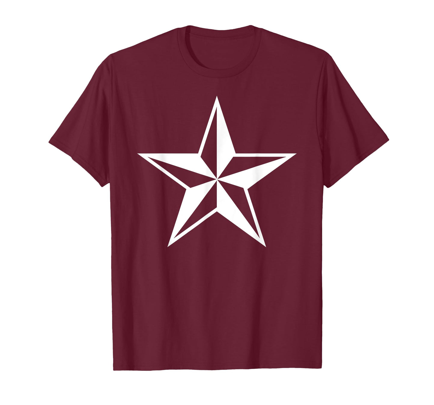 White Nautical Star - Sea Ship Mens Womens Tattooed Awesome T-Shirt