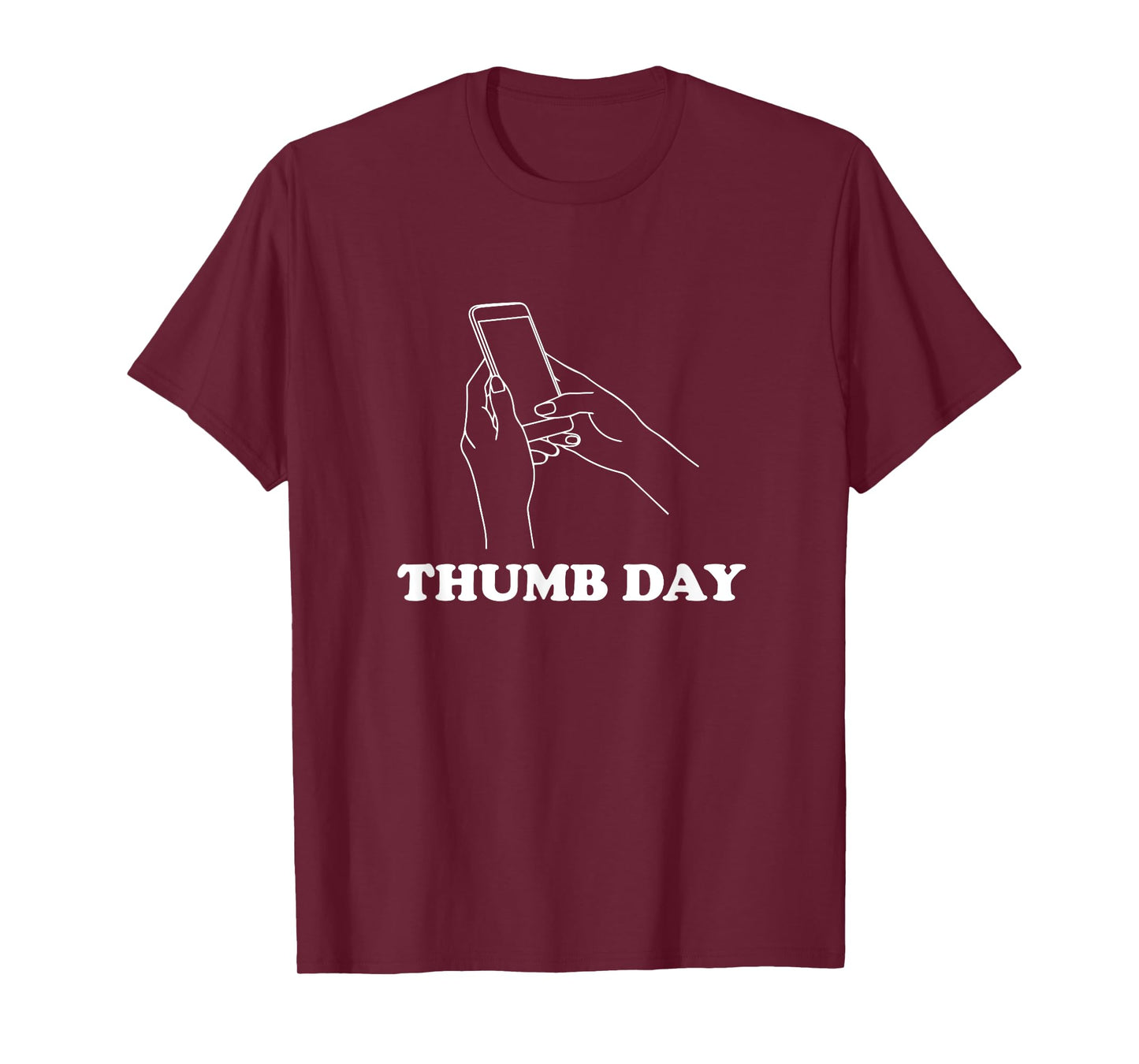 "Thumb Day" Sarcastic Funny Gym Workout Prank T-Shirt