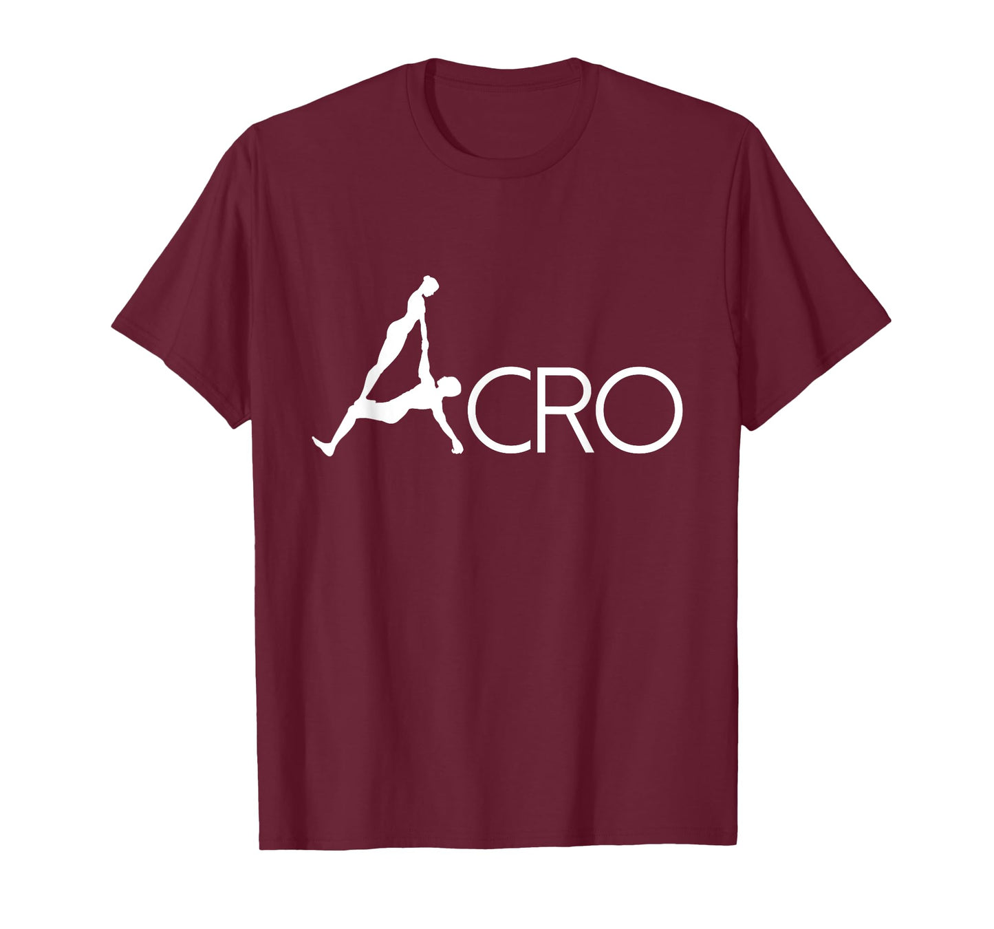 BoredKoalas Yoga Acro Dance Art White Outline Acrobat Gymnast Yoga Lover Gift T-Shirt