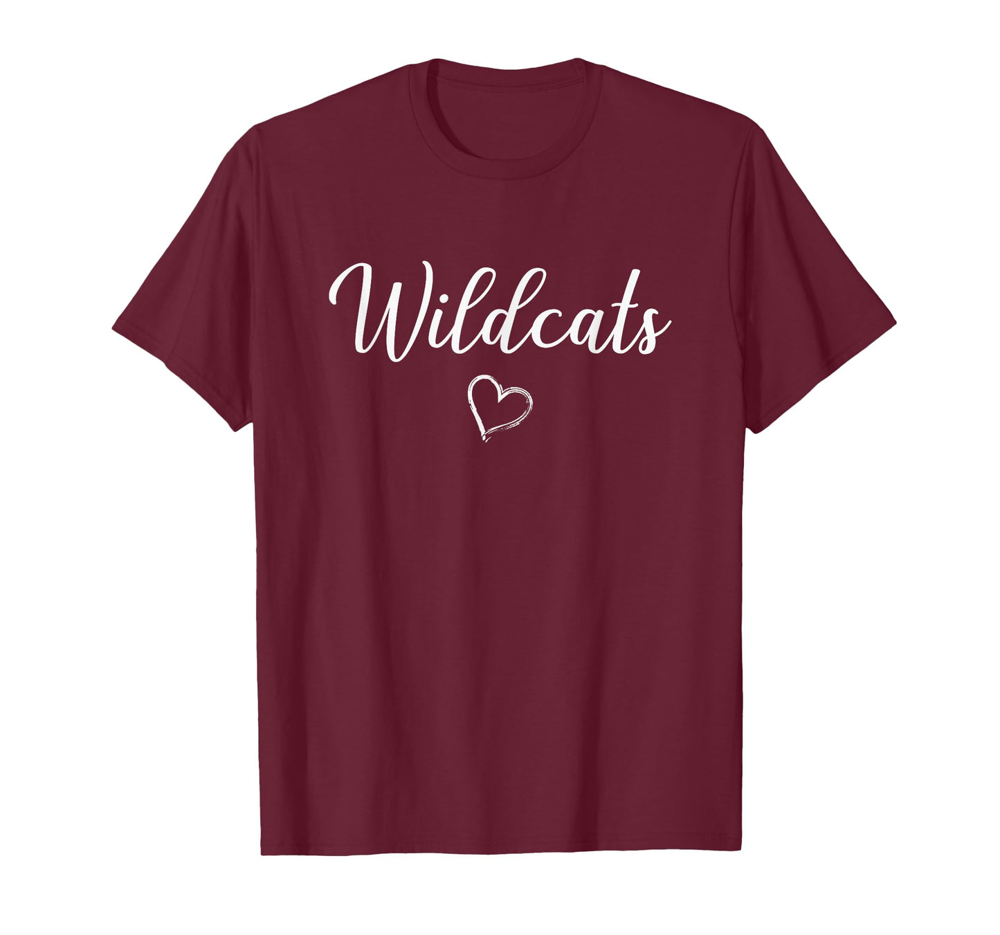 Arvada West Wildcats Above Small Heart T-Shirt