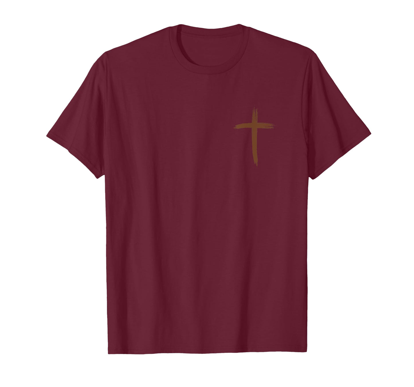 Fife Life Christian Jesus Distressed Cross Faith T-Shirt
