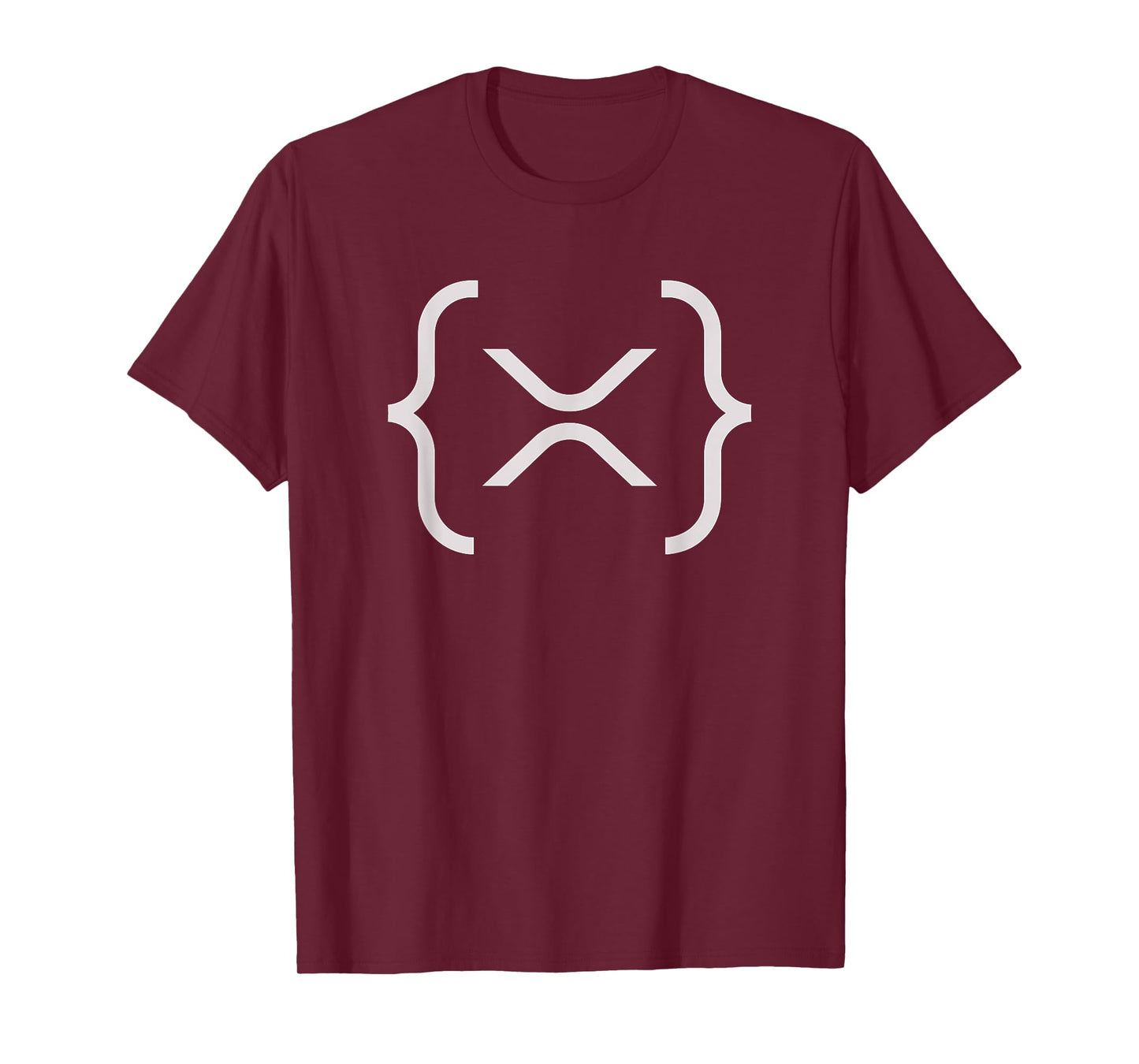 XRP Ledger Ripple Cryptocurrency Blockchain White LogoMark T-Shirt