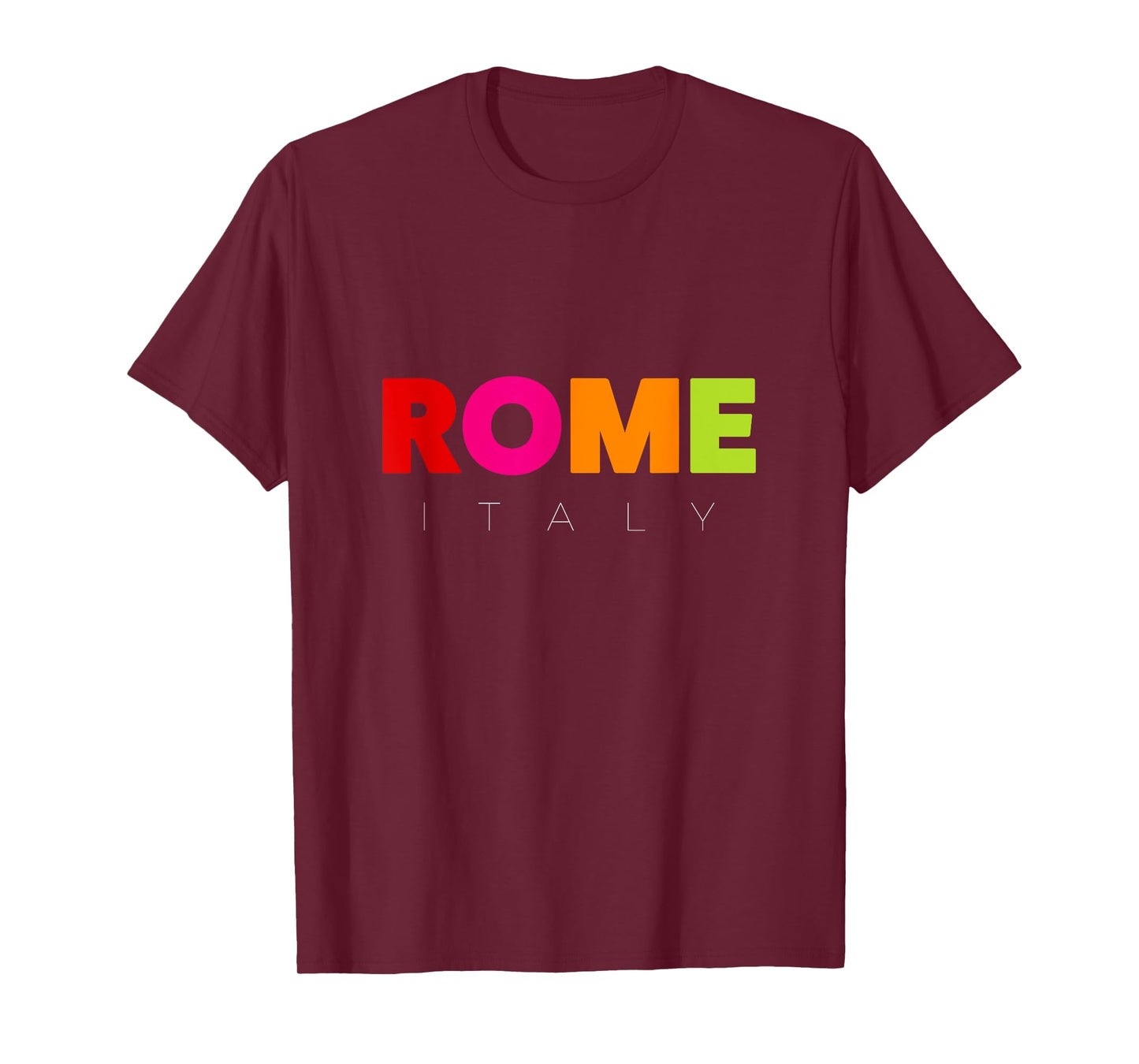 Cool Men's Women's Kids Colorful Rome Italy Graphic Design T-Shirt
