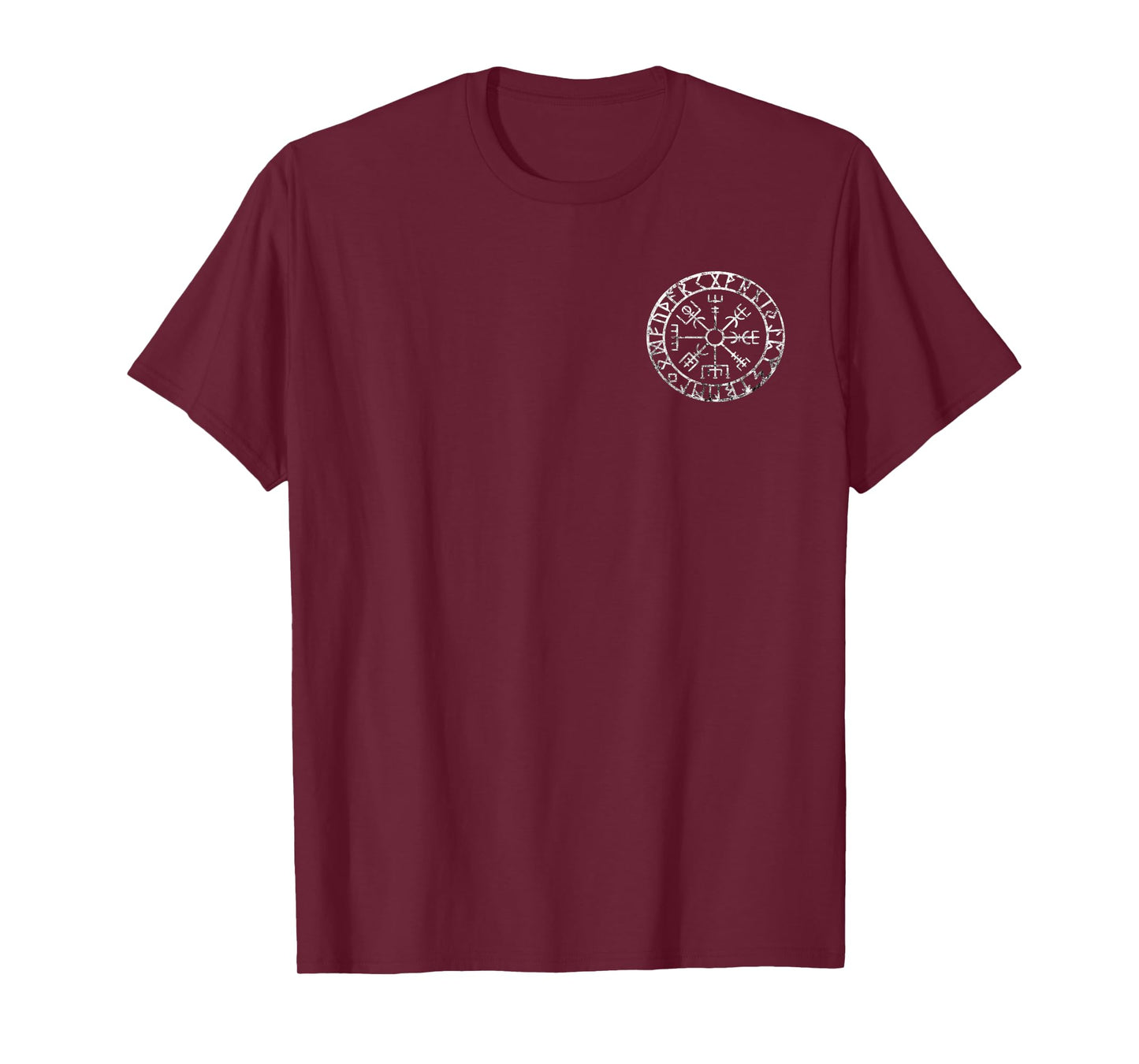 Nordic Valhalla Viking Compass Vegvisir Symbol Odin Pagan T-Shirt