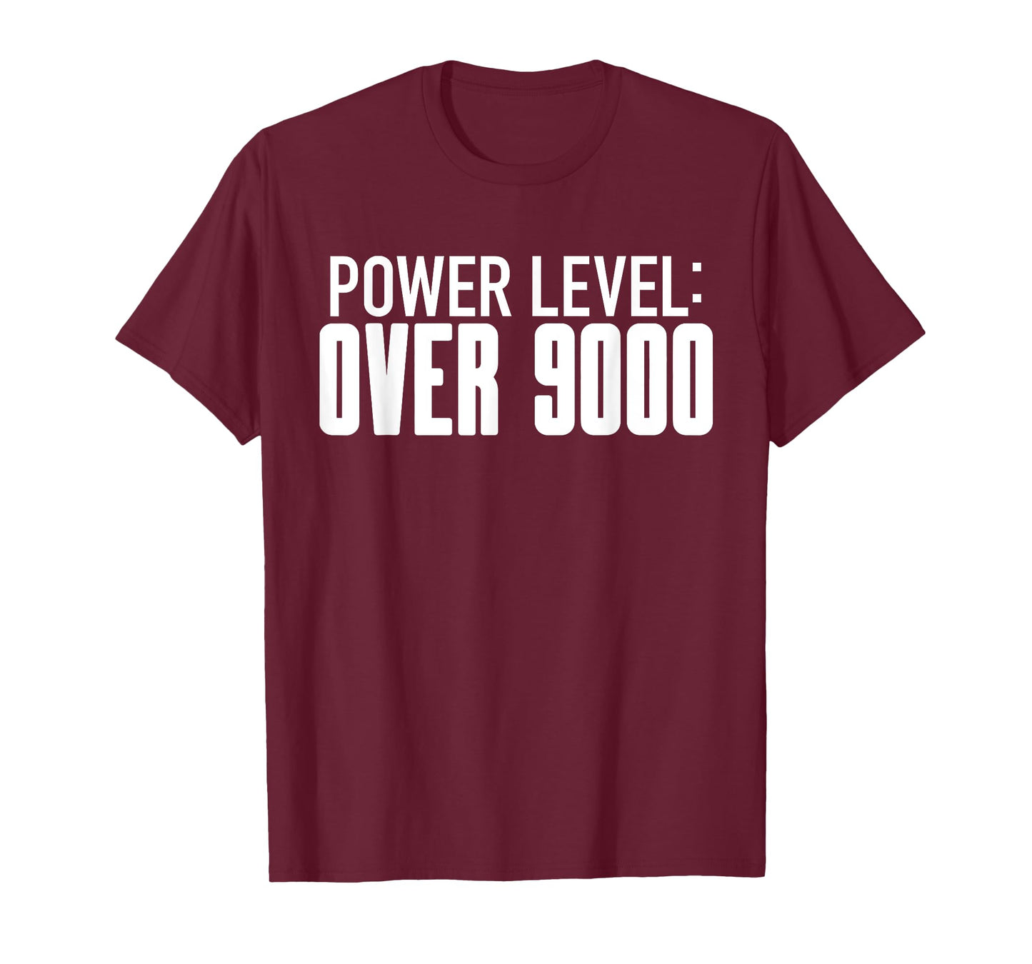 Power Level Over 9000 - Fun Cool Meme Workout Weight Lifting T-Shirt