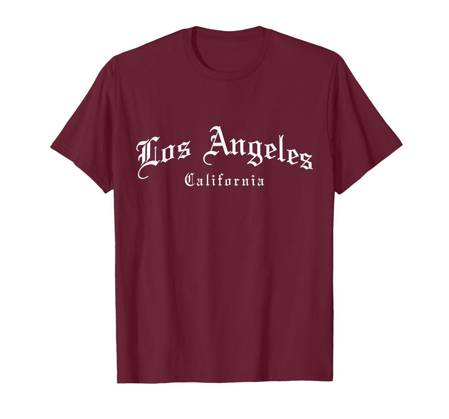Los Angeles California LA Vintage Old School English Font T-Shirt