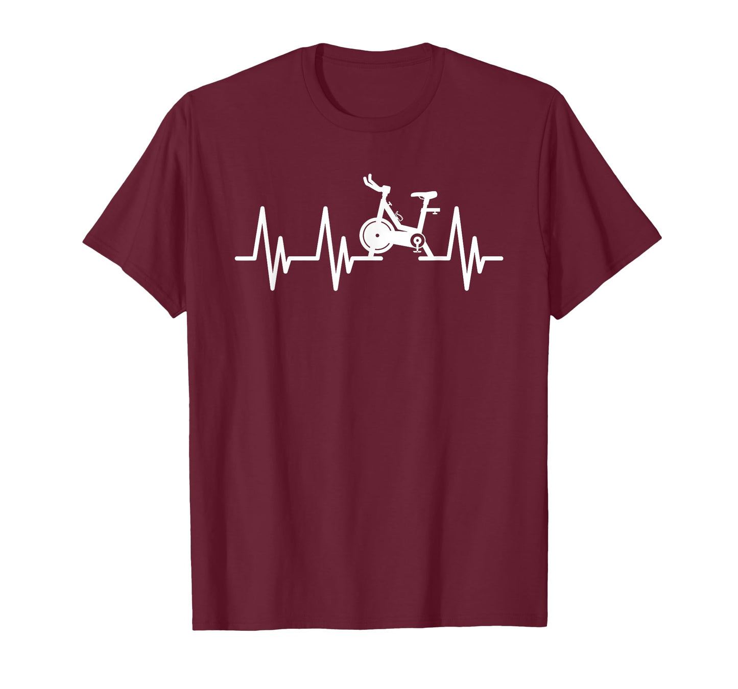 Love Spin Heartbeat Funny Gym Workout Fitness Spinning Class T-Shirt