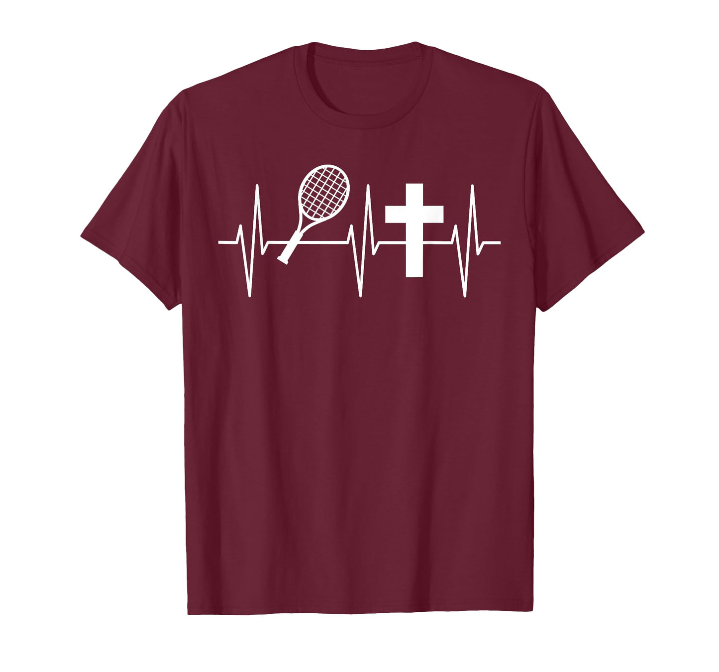 Christian Tennis Shirt Religious Jesus Tennis Player T-Shirt