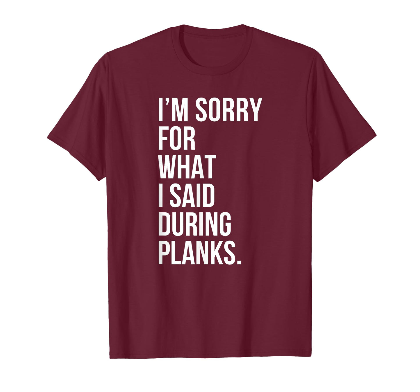 Planks Funny Planking Gym Fitness Workout T-Shirt