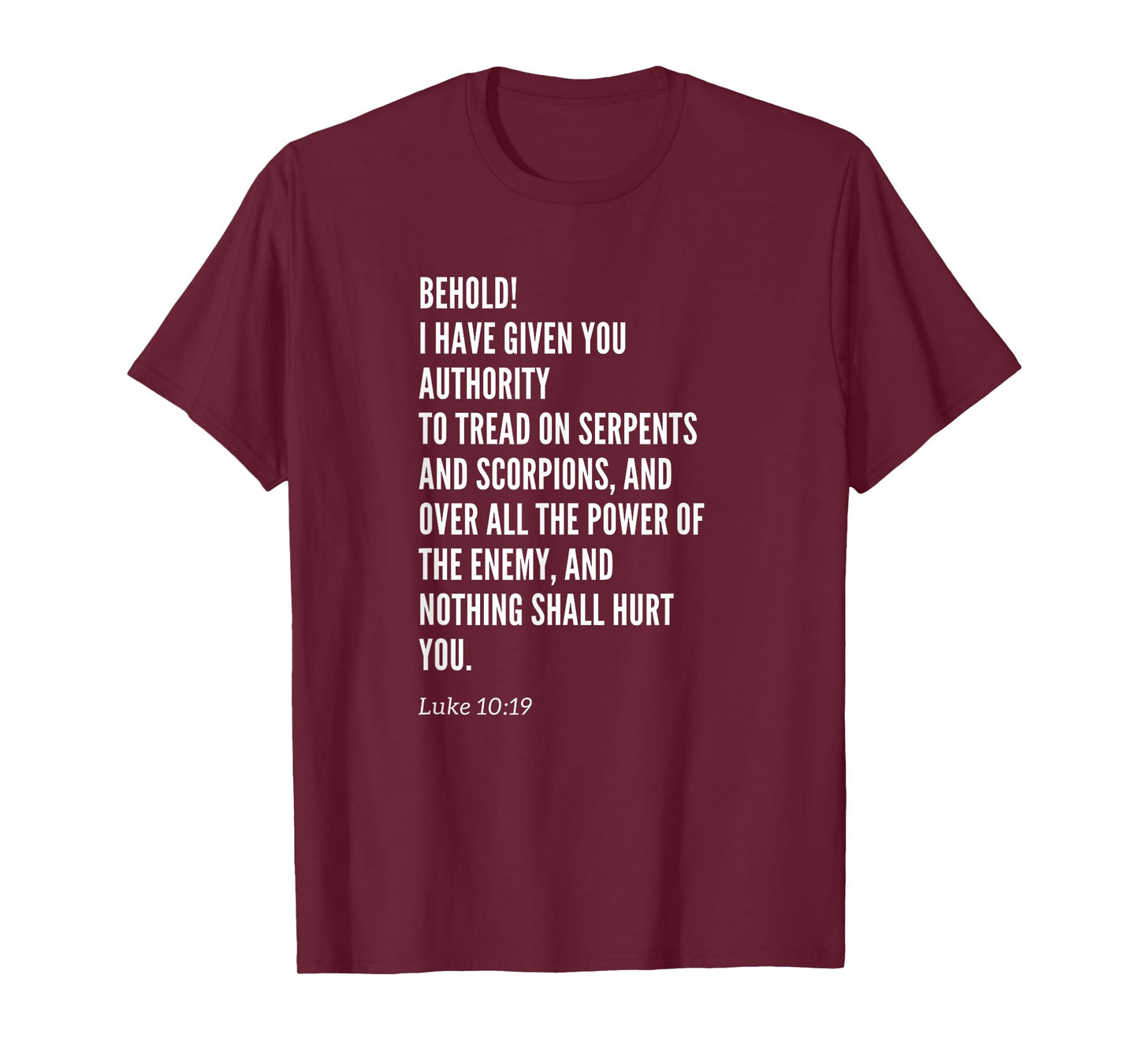 Christian Womens Girls Mens Boys Luke Ten Nineteen T-Shirt