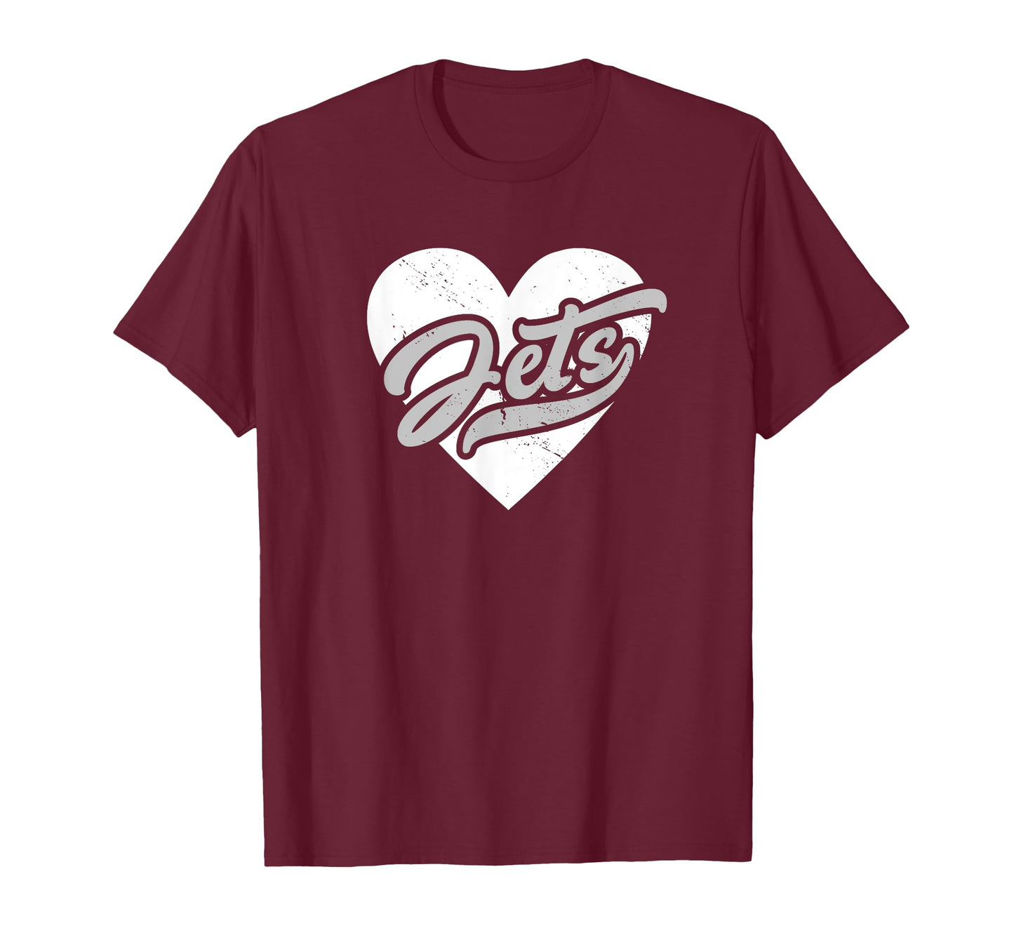 Vintage Jets High School Go Jets Pride Heart T-Shirt