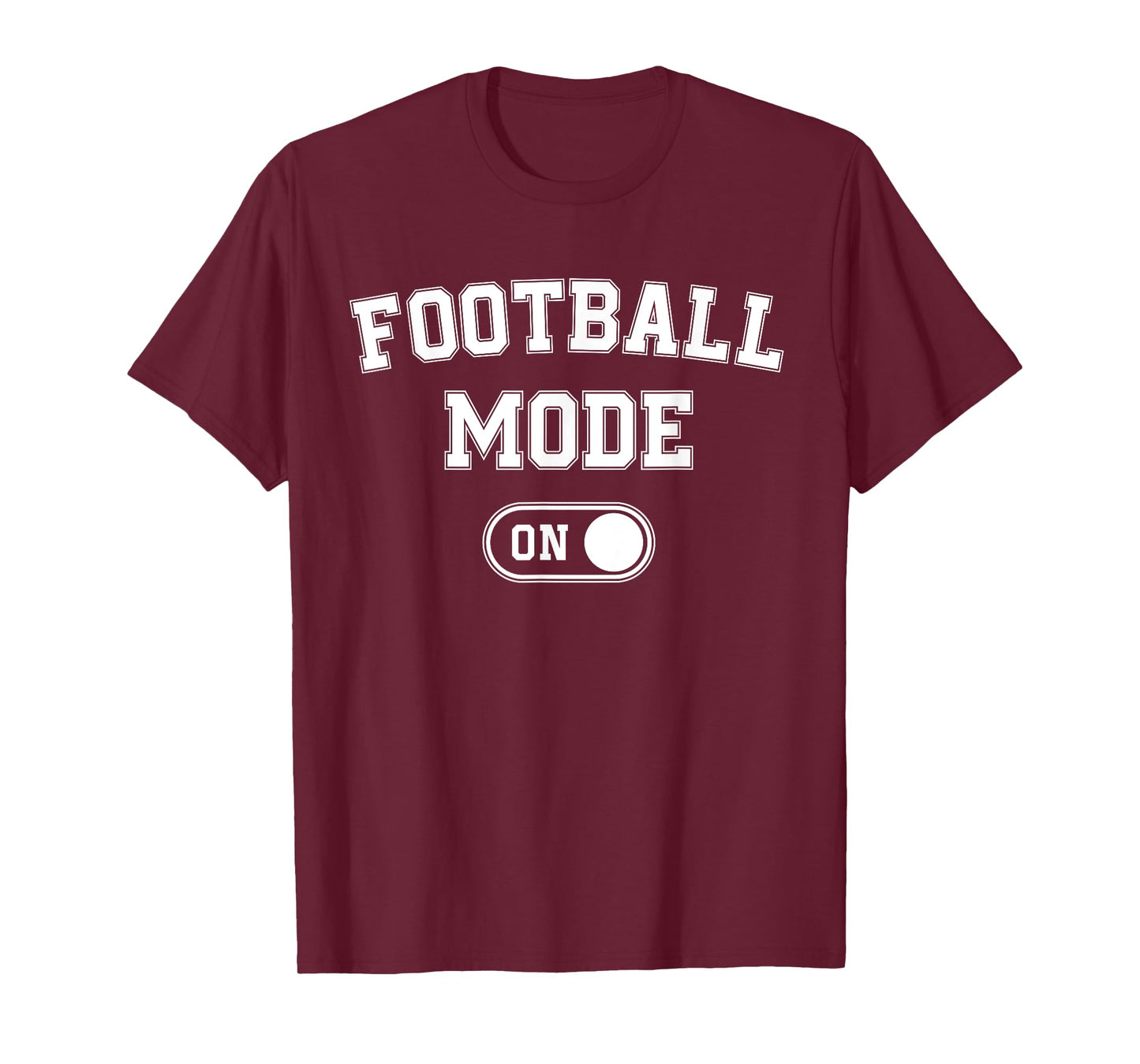 Football Mode On Funny Quarterback Gift Coach Player Dad T-Shirt