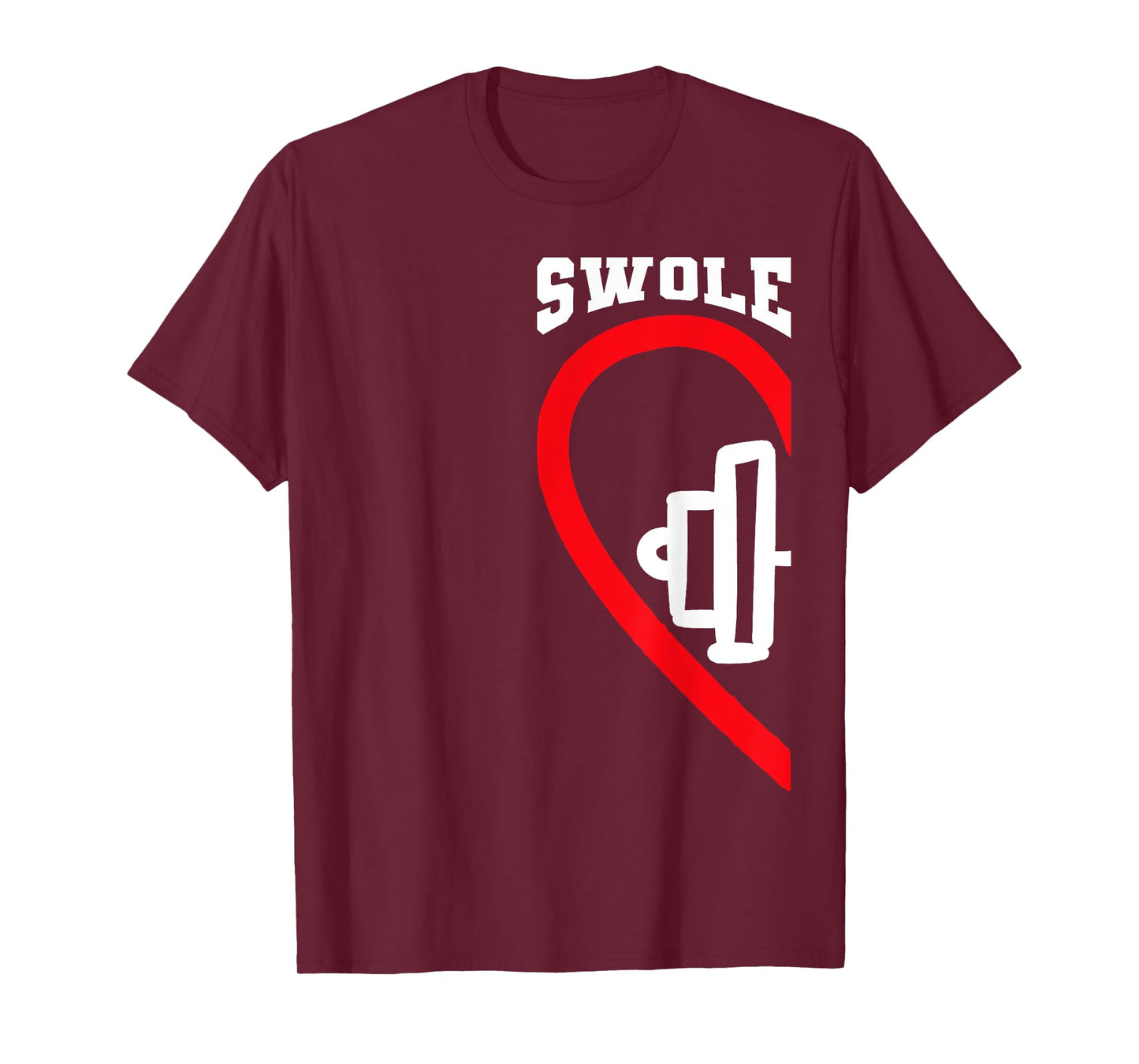 Swole Mates Cute Workout Matching Couples Valentine Day Gym T-Shirt