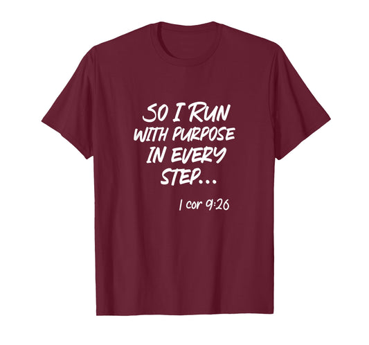Running Marathon Runner Christian Athlete T-Shirt