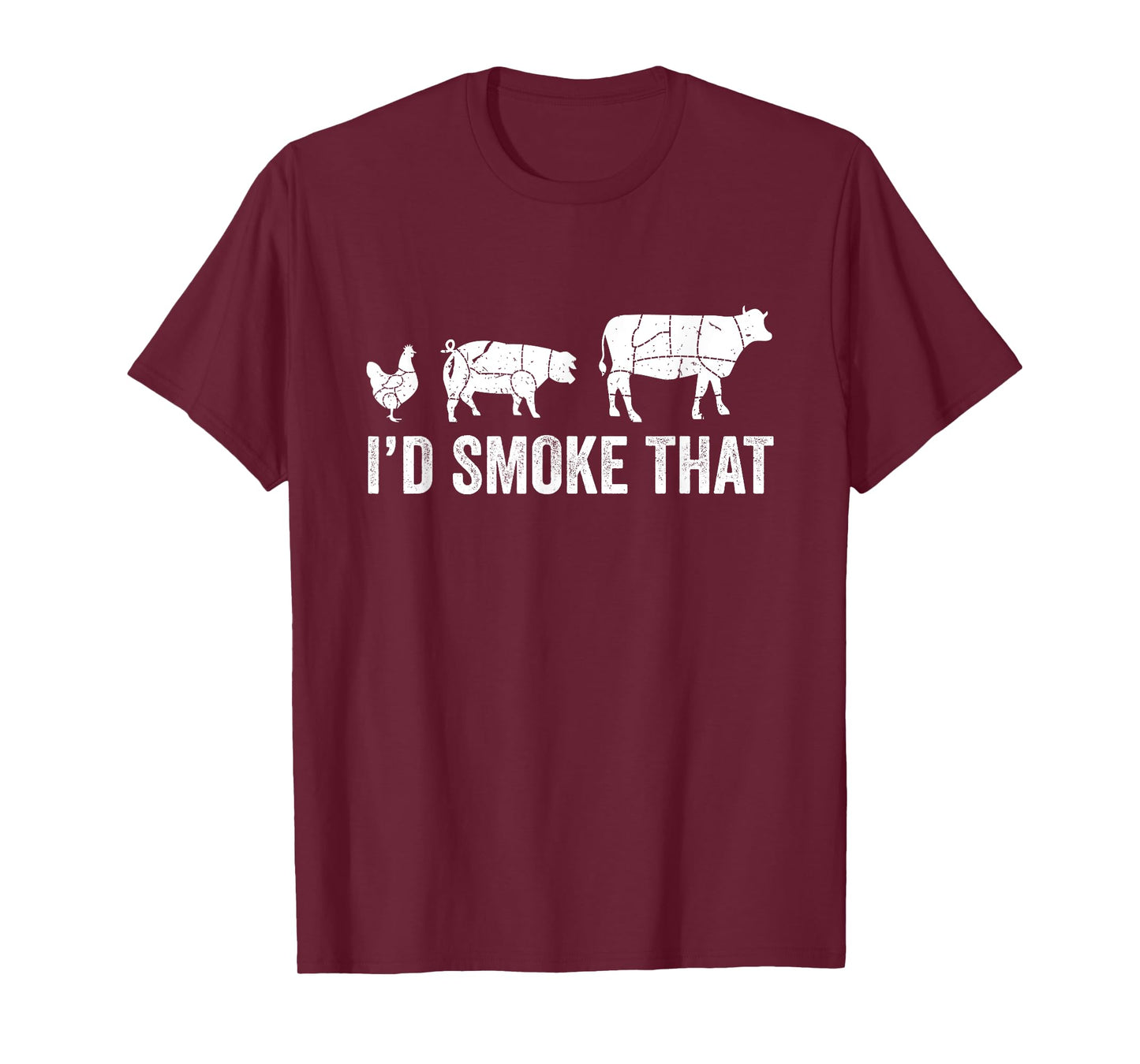 I'd Smoke That Fun BBQ Smoker Chef T-Shirt