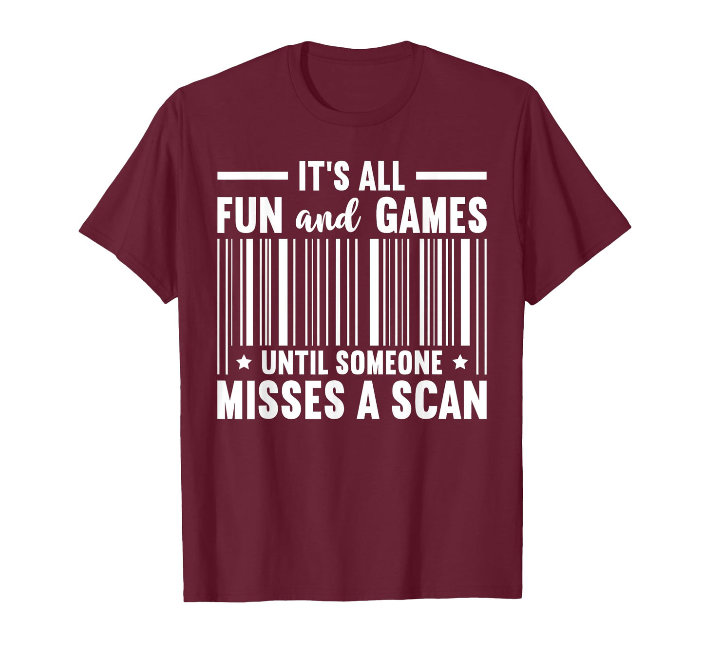 Fun and Games Misses A Scan Postal Worker Mailman Postman T-Shirt