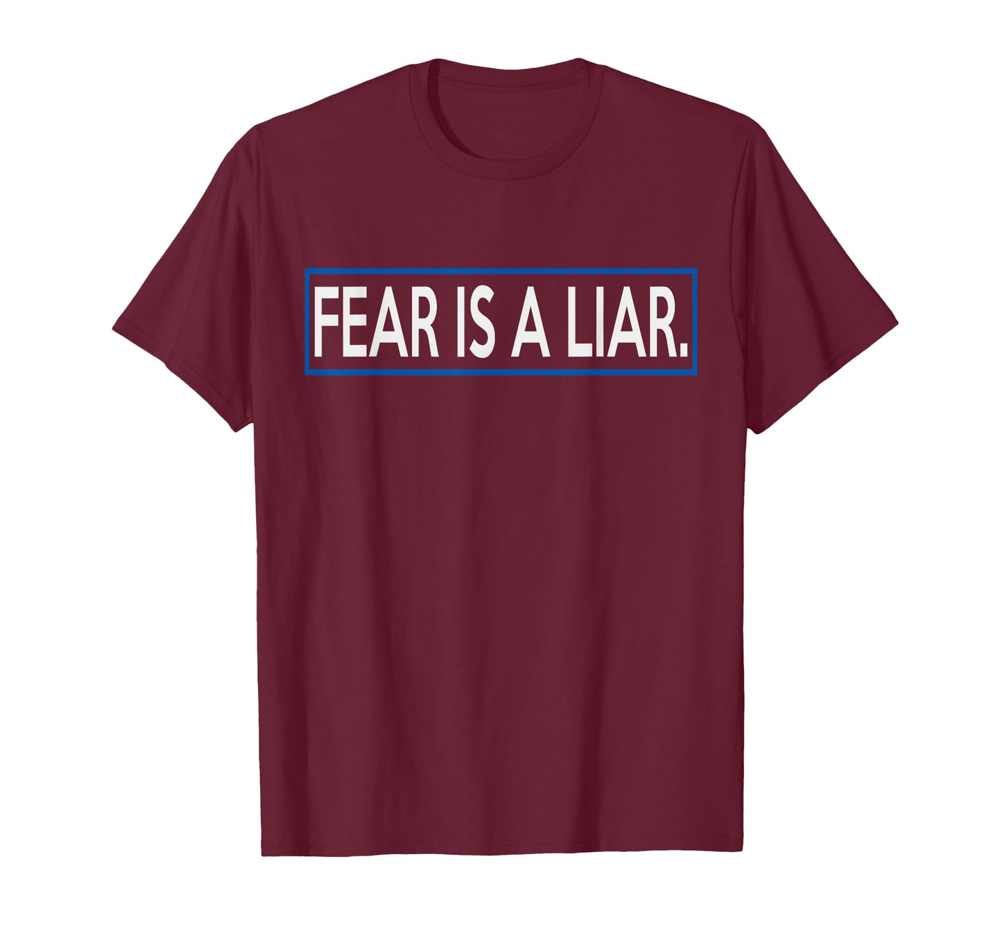 Fear Is A Liar T-Shirt Positive Message Gift For Men, Women T-Shirt