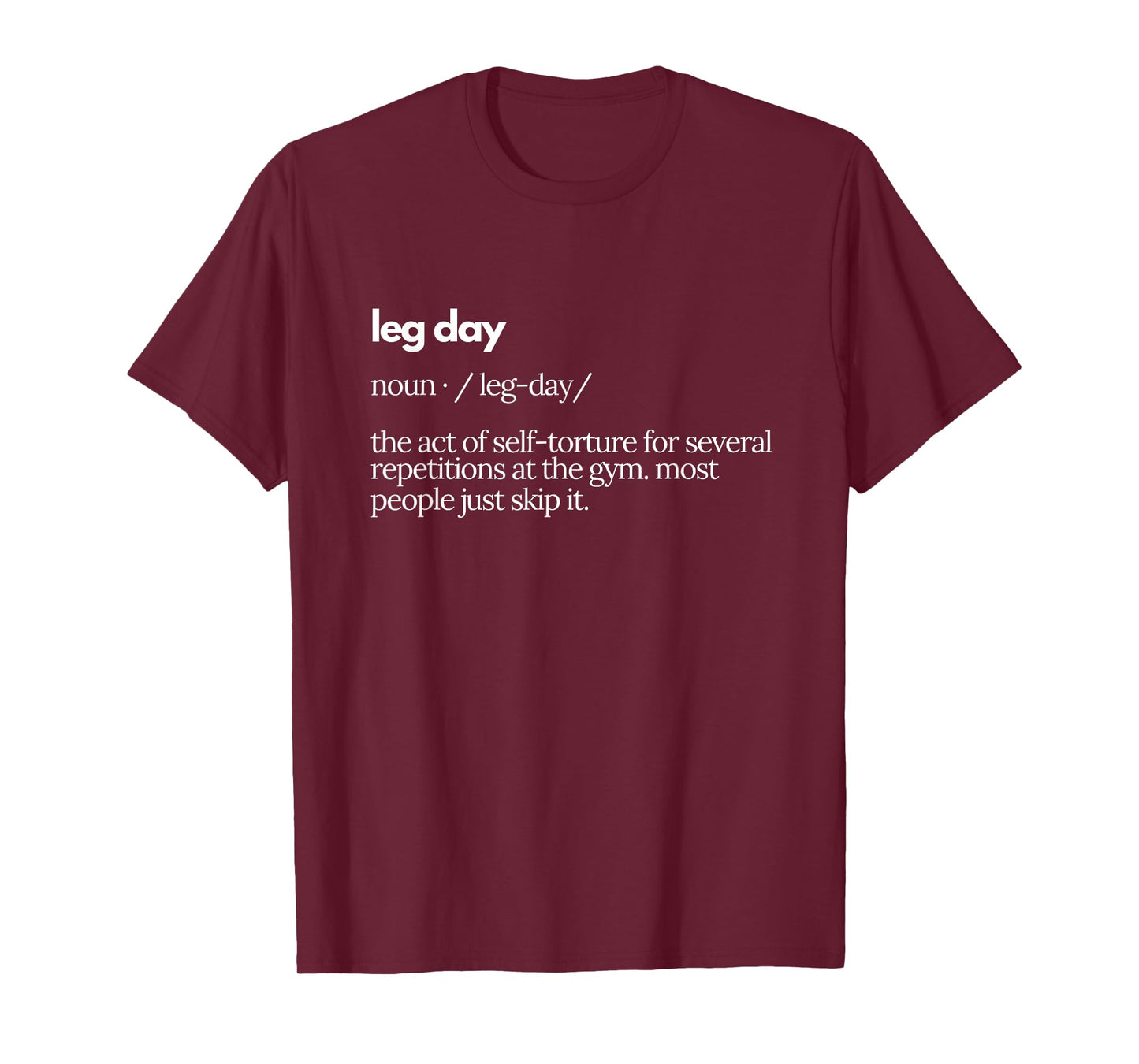 Leg Day Definition Mens Gym Pump Cover Oversized Gym Workout T-Shirt