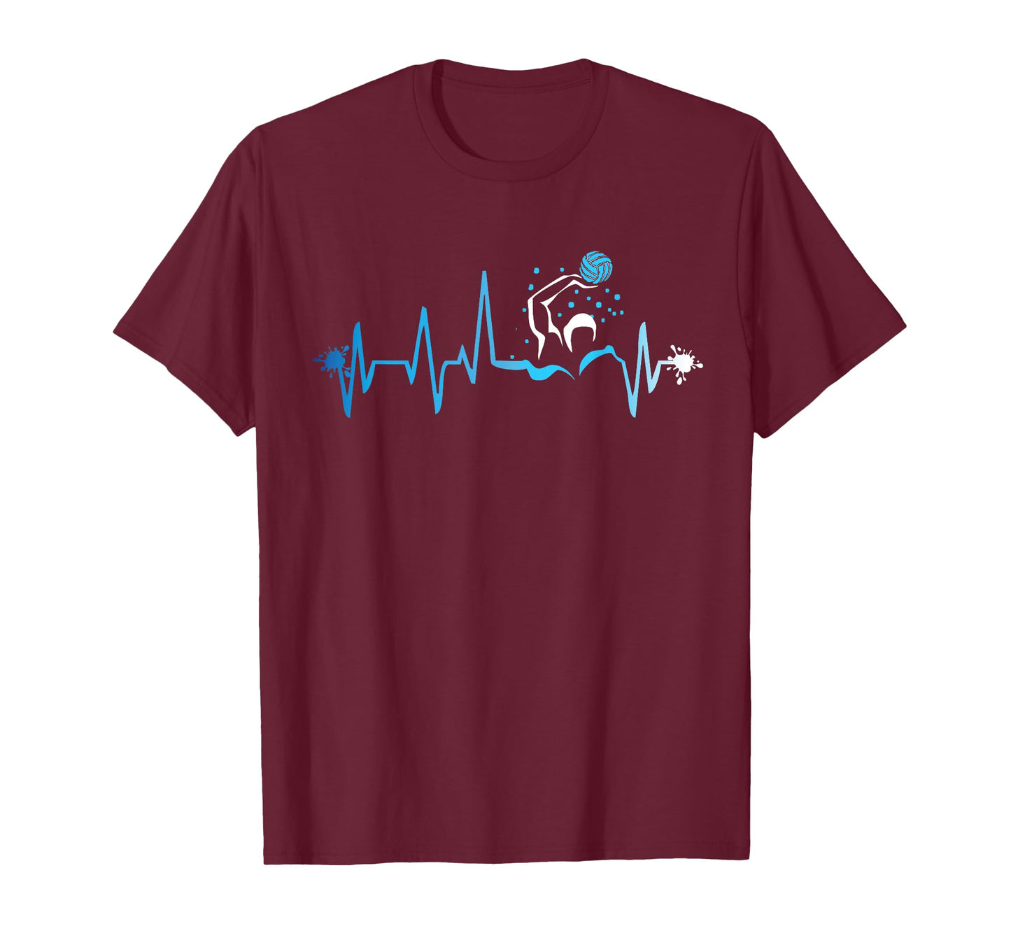 Water Polo Heart Beat Graphic Shirt Player Fan Team Gift T-Shirt