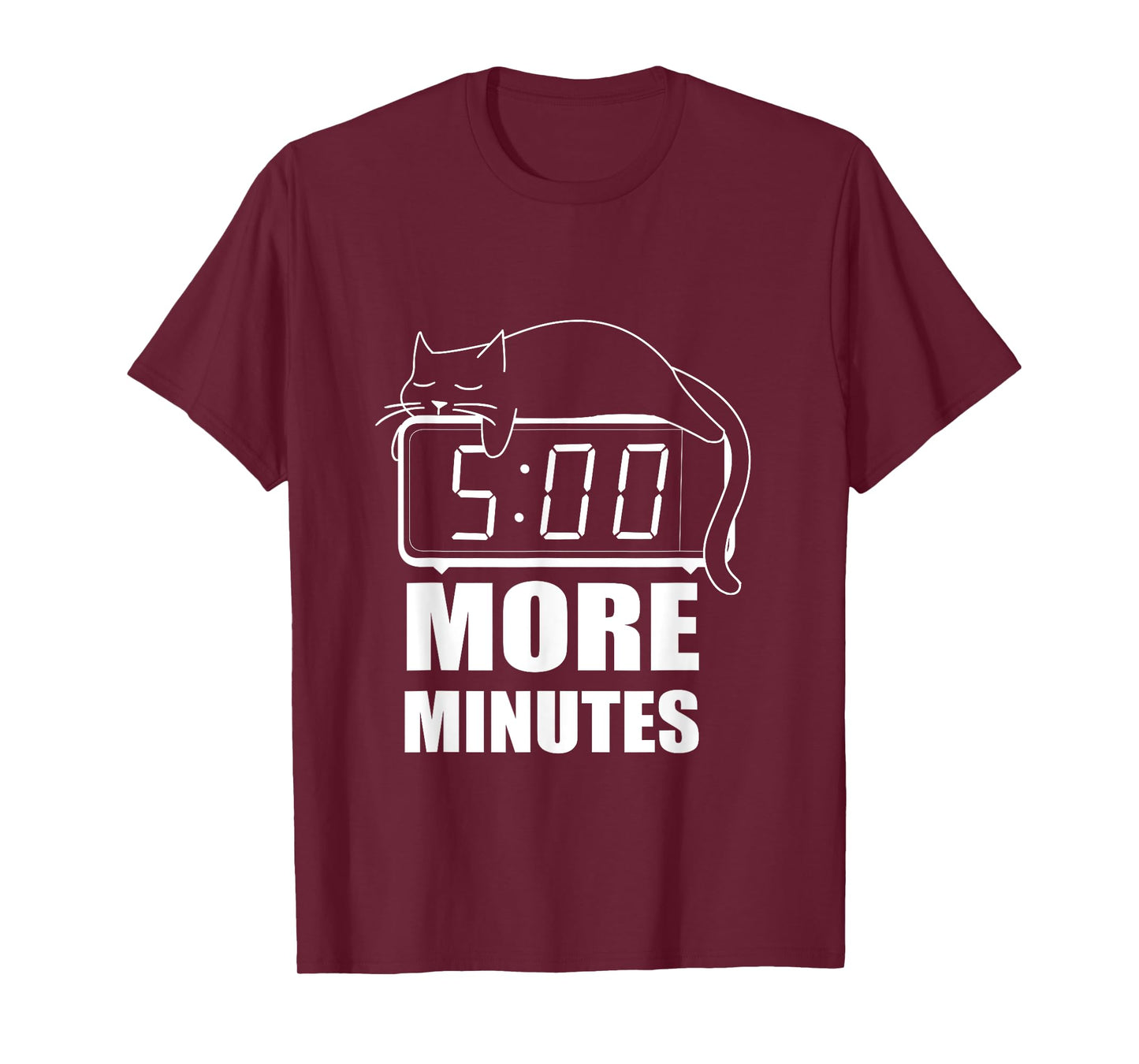 5 More Minutes Cute Sleeping Cat Men Women T-Shirt