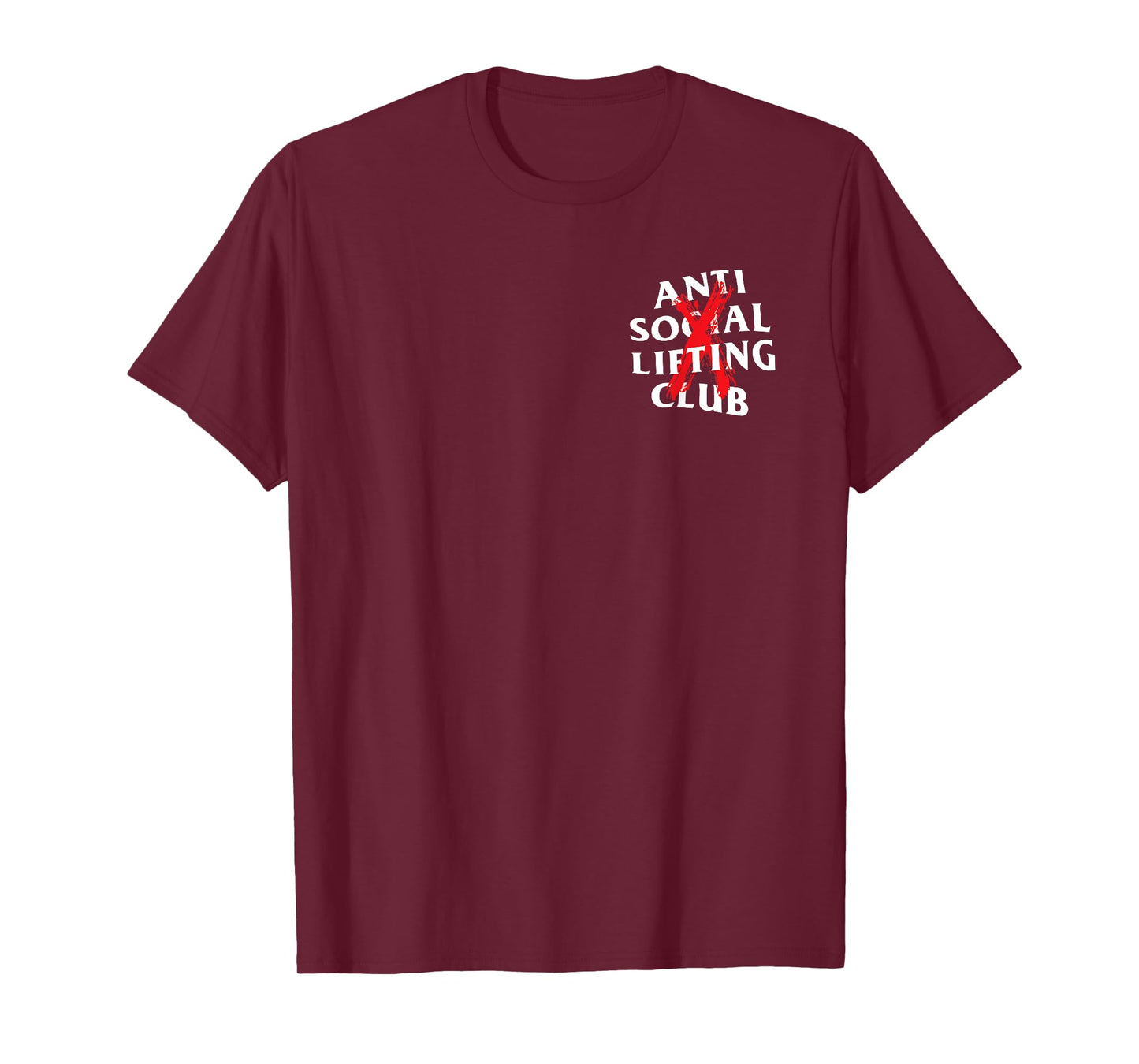 Anti Social Lifting Club: Canceled Red (Front + Back) T-Shirt
