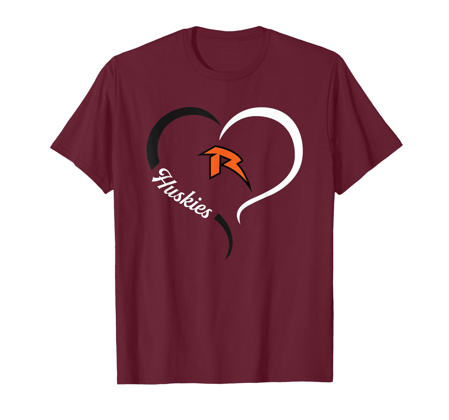 Ritenour Huskies Logo Half Heart Slogan HS T-Shirt
