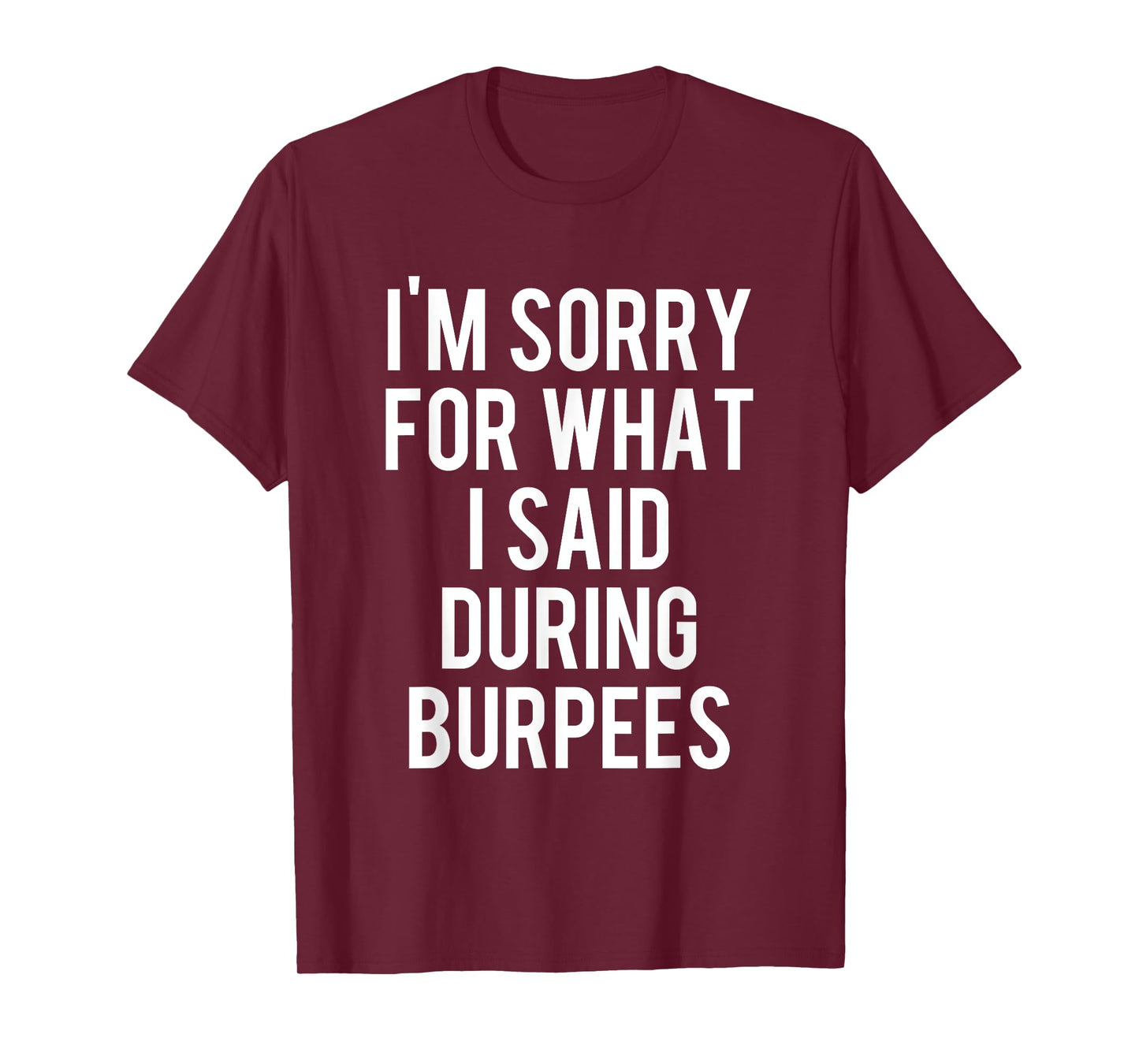 I'm Sorry For What I Said During Burpees Workout T-Shirt