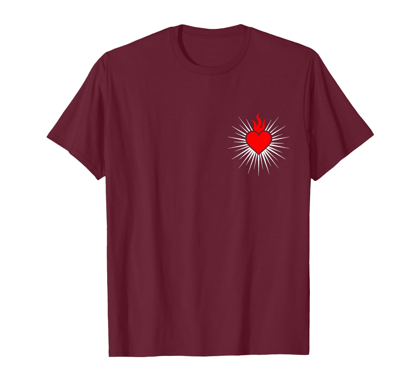 Sacred Heart Love Jesus Christ God Christian Church Religion T-Shirt
