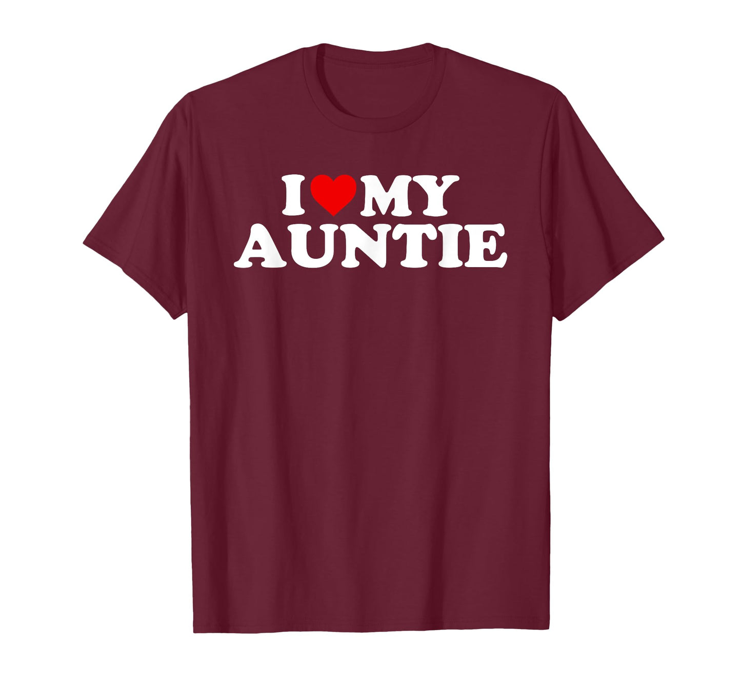 I Love My Auntie T-Shirt With Heart T-Shirt