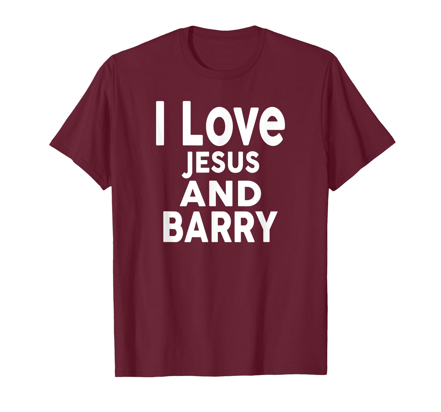 I Love Jesus and BARRY T-Shirt Name BARRY T-Shirt