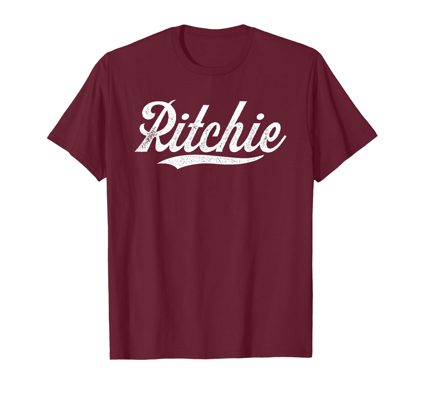 Distressed Script JR Ritchie Prospect Baseball Fan Gear T-Shirt
