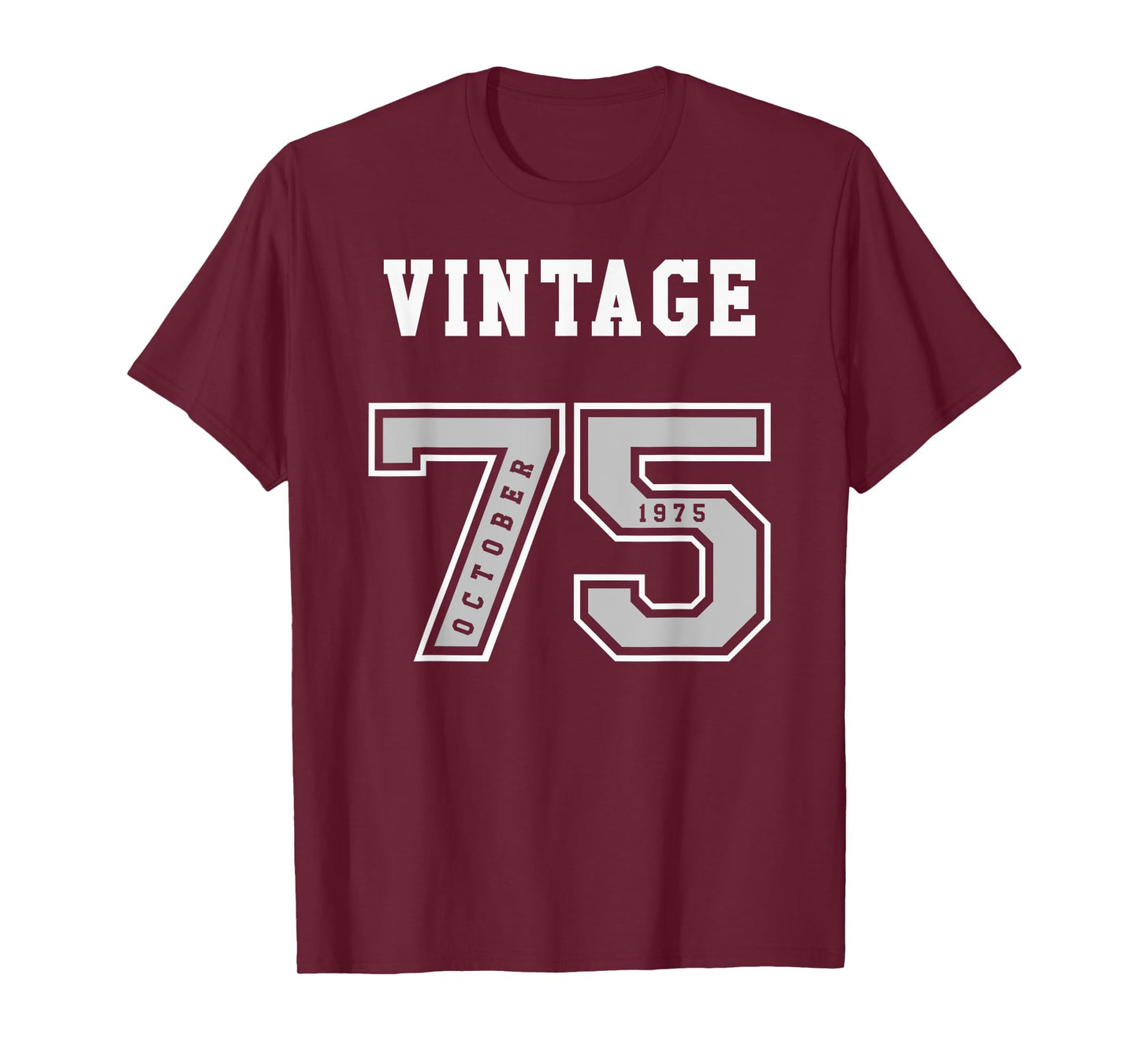 OCTOBER 1975 - BIRTHDAY VINTAGE JERSEY - 75 BIRTHDAY GIFT T-Shirt