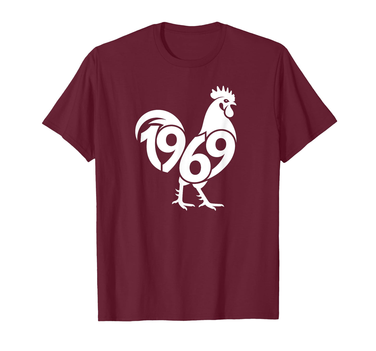1969 Rooster - Chinese Zodiac Year Personalized Word Art T-Shirt