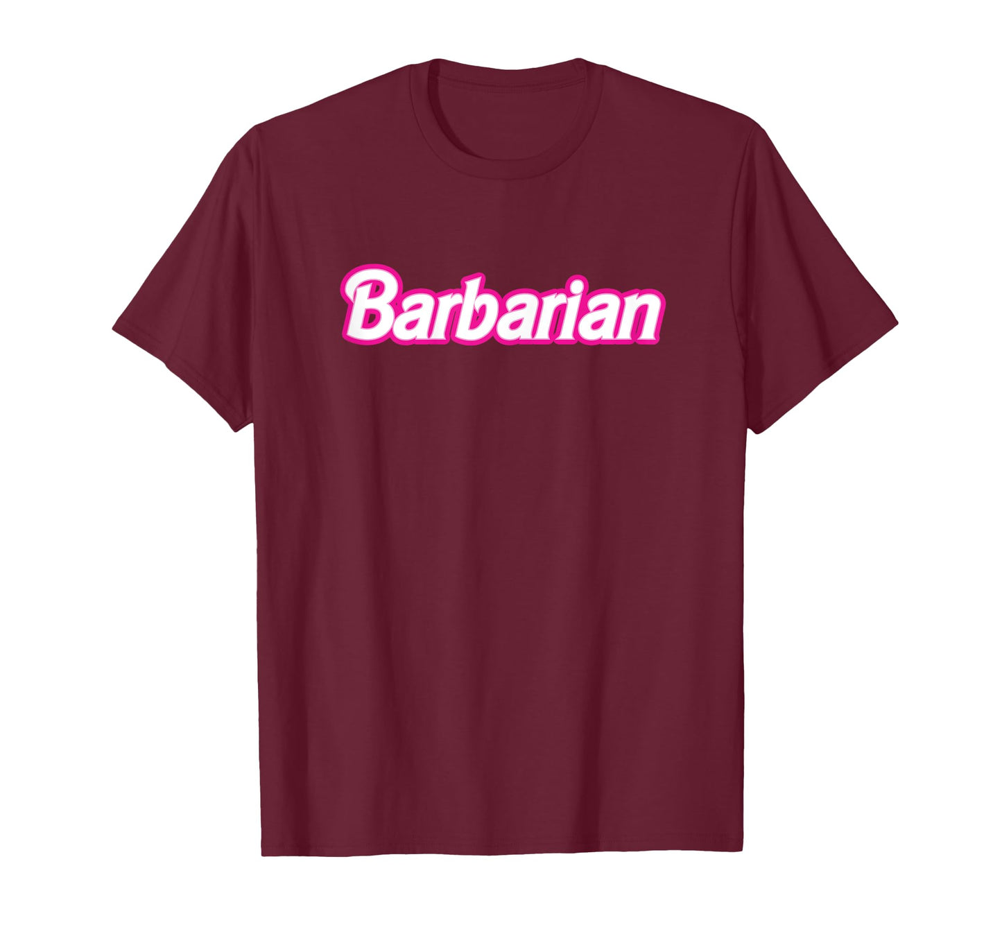 Love The Pink Barbarian Pink Retro T-Shirt