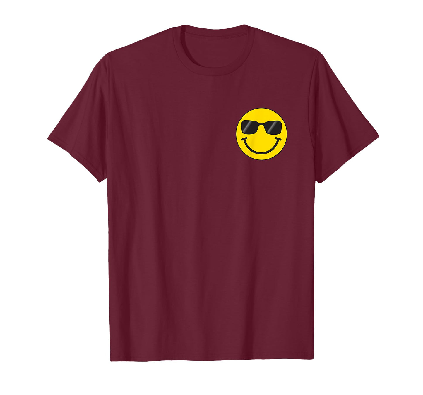 Funny Smiling Emoticon Men Women Graphic Happy Face Smile T-Shirt