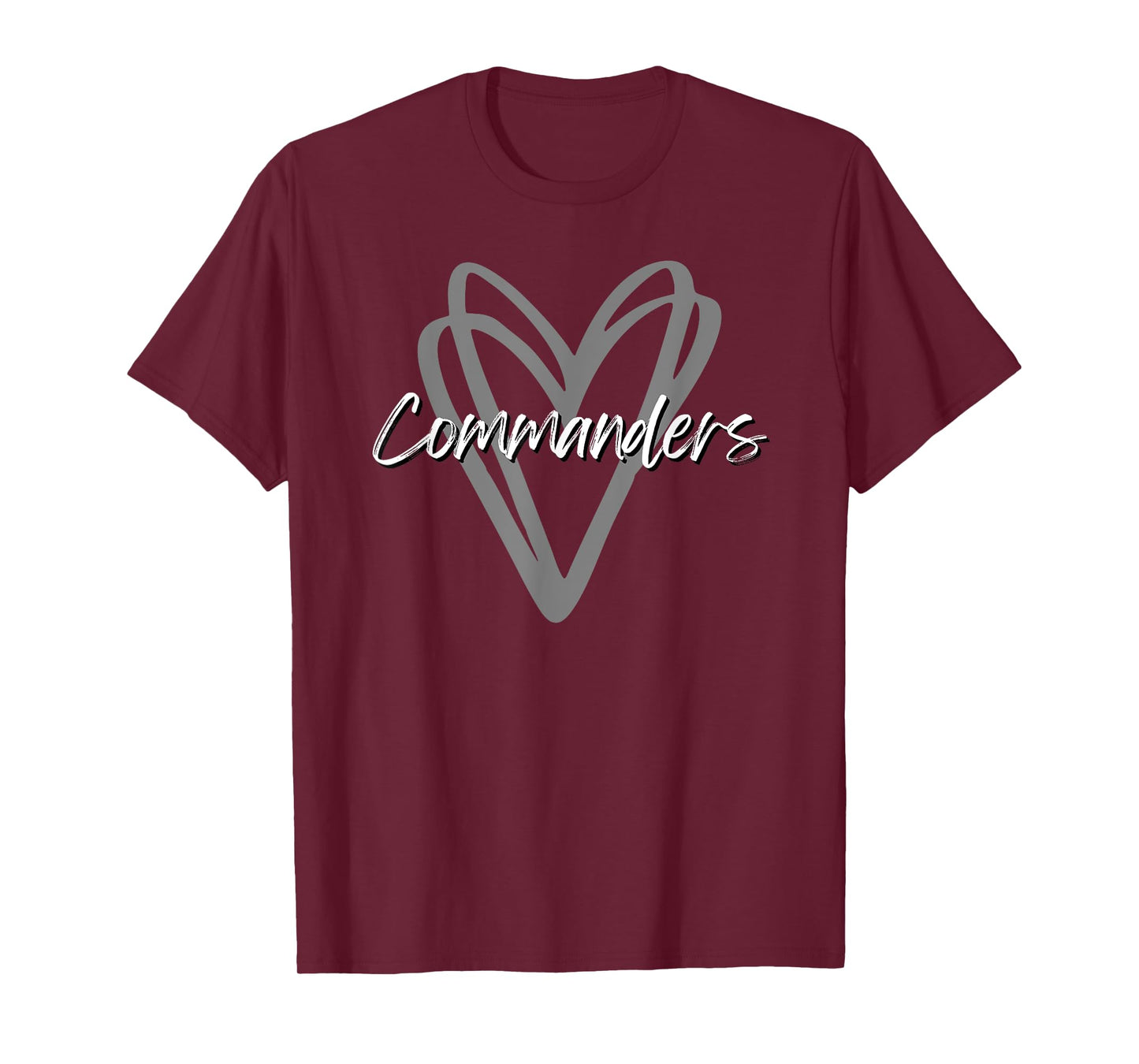 Commanders Washington County Heart Doodle HS T-Shirt