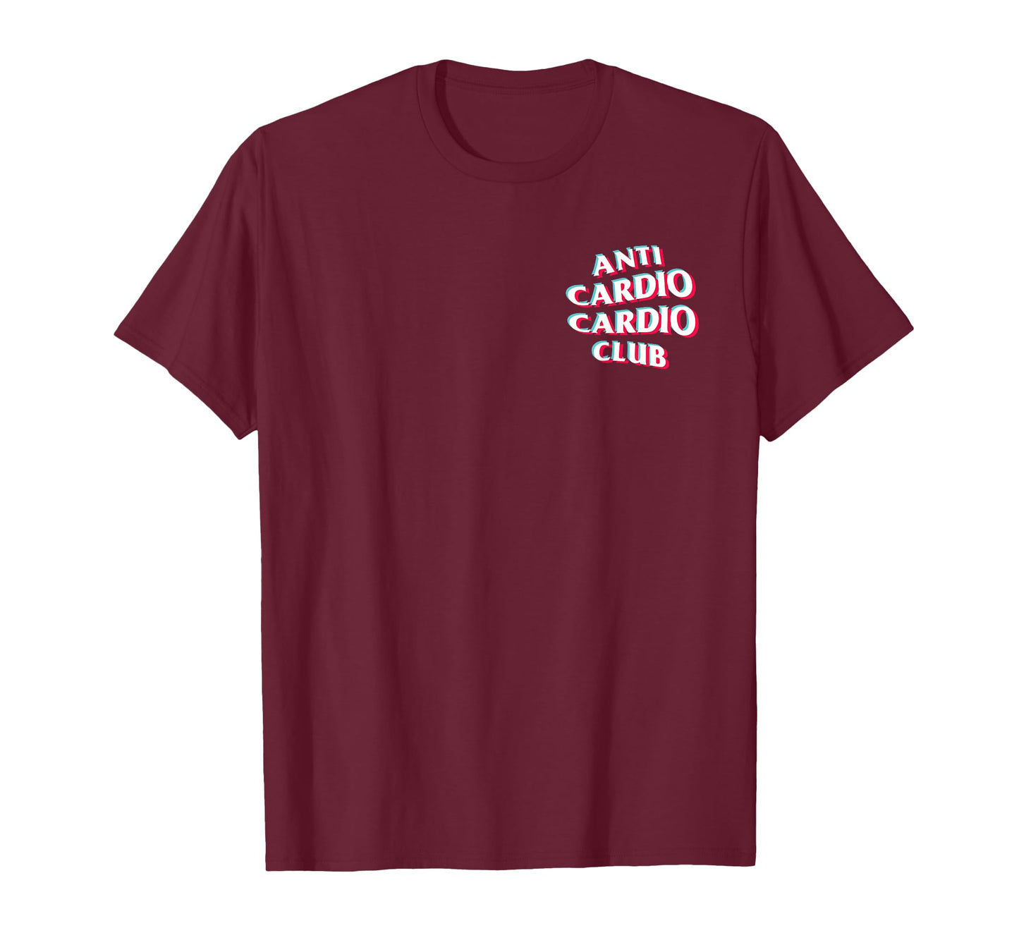 Anti Cardio Cardio Club: Trippy anaglyph Logo T-Shirt