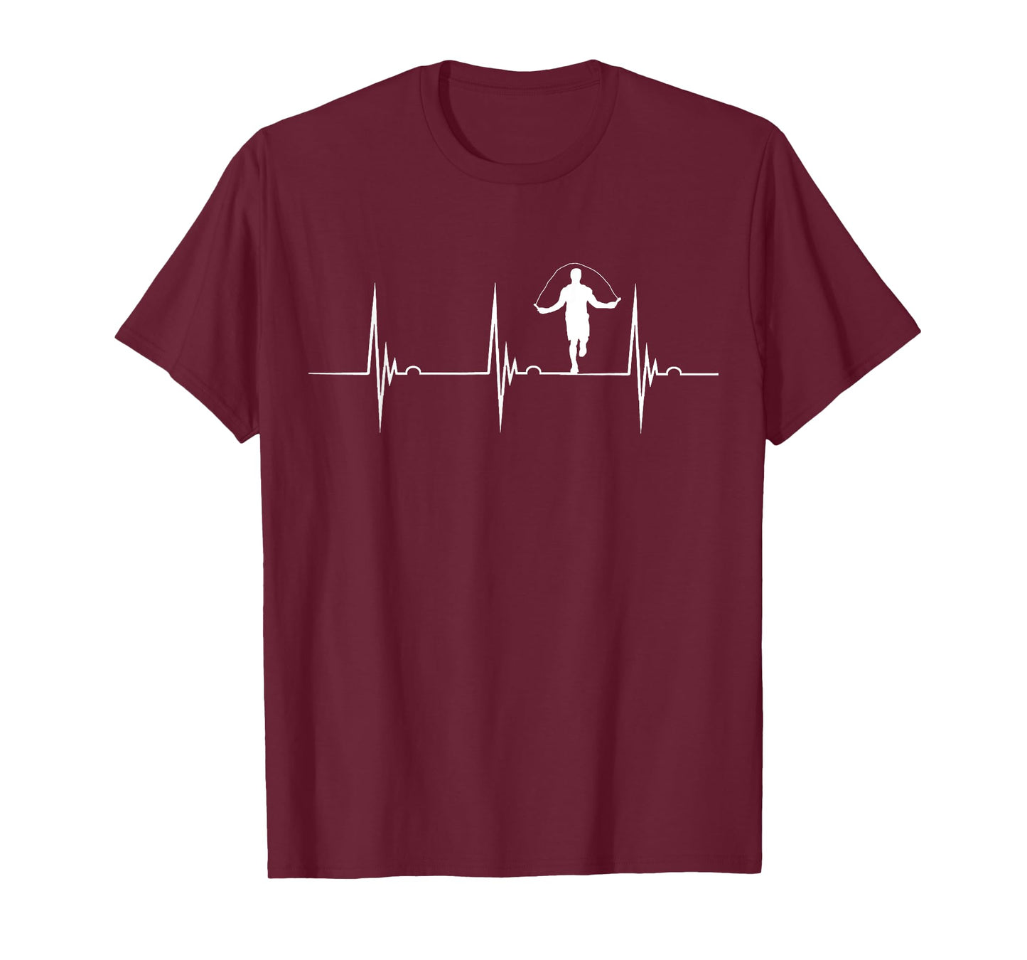 Rope Jumping Heartbeat EKG Pulse Jump Rope Skipping T-Shirt