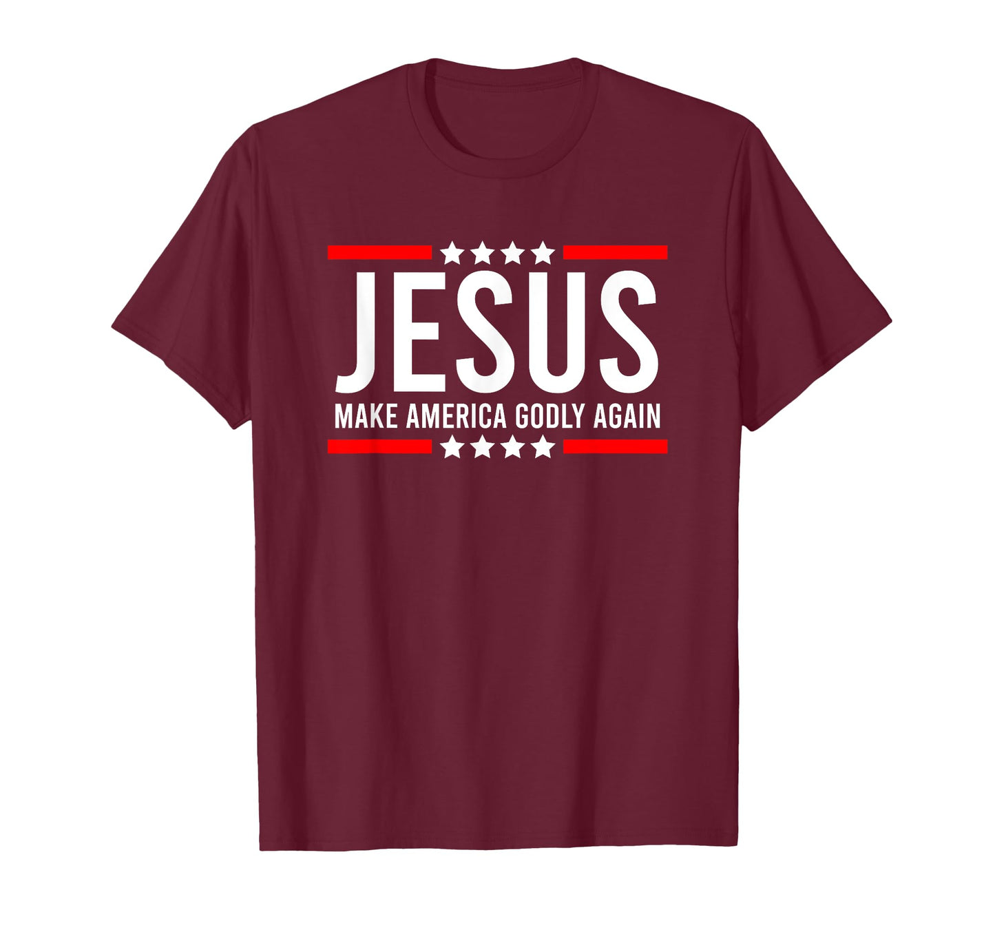 Jesus Make America Godly Again Patriotic Christian men T-Shirt