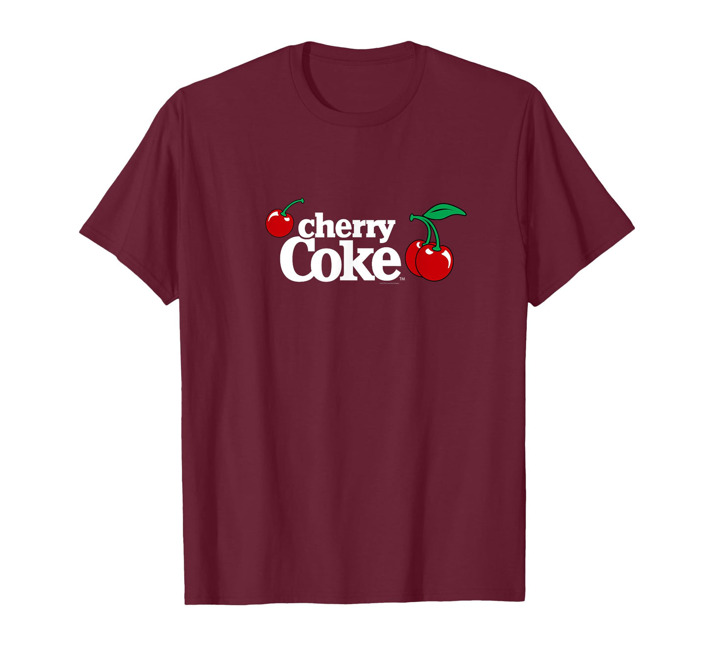 Coca-Cola Very Cherry Red & White Cherry Coke Logo T-Shirt