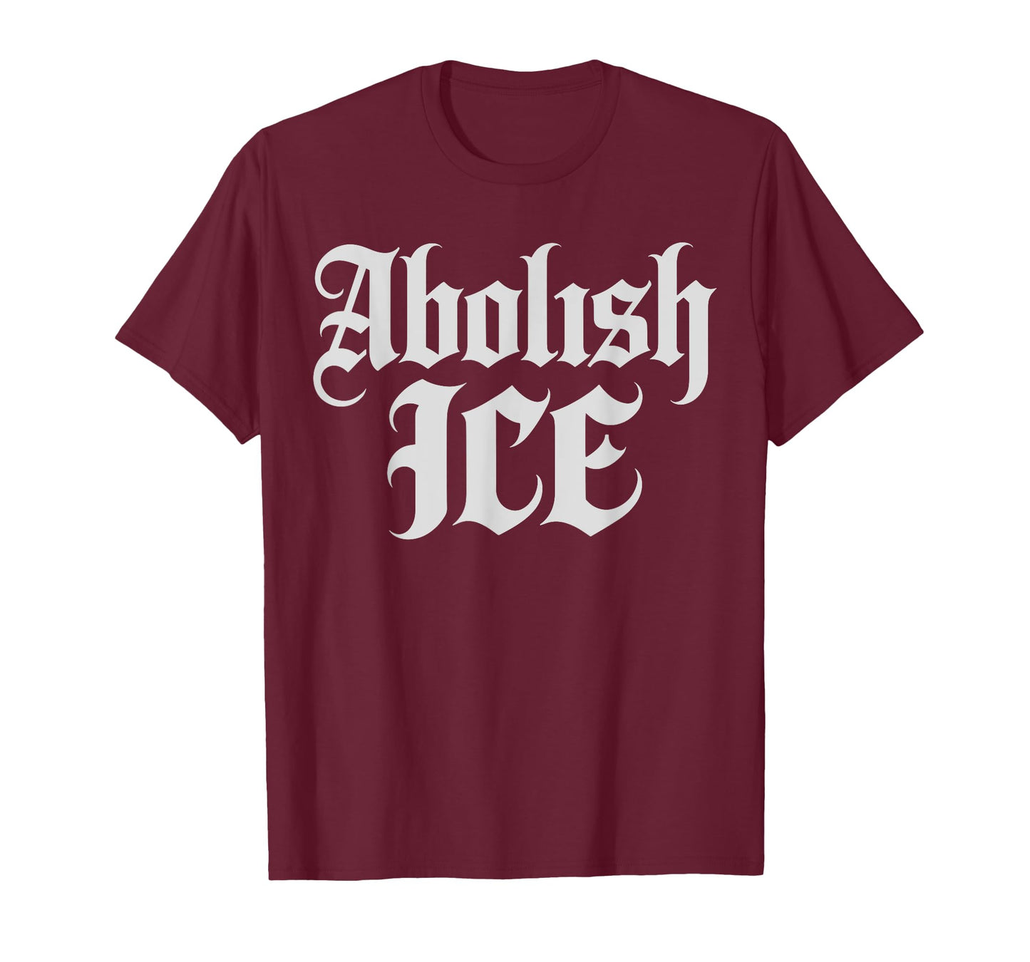 Anti ICE Retro English Vintage Old Text Style Abolish ICE T-Shirt