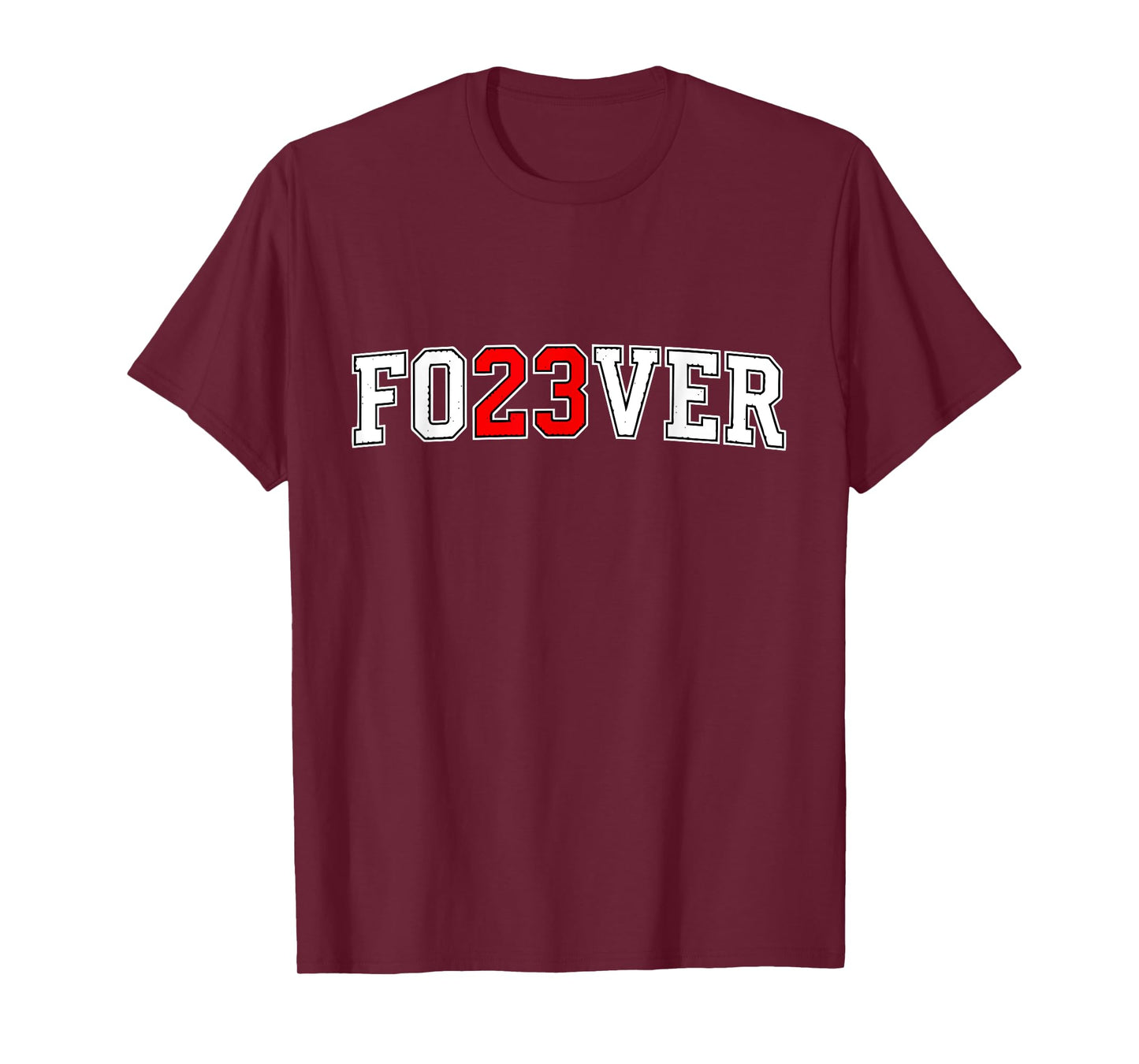 Fo23ver Retro Sport Vintage Style Jersey Tee T-Shirt