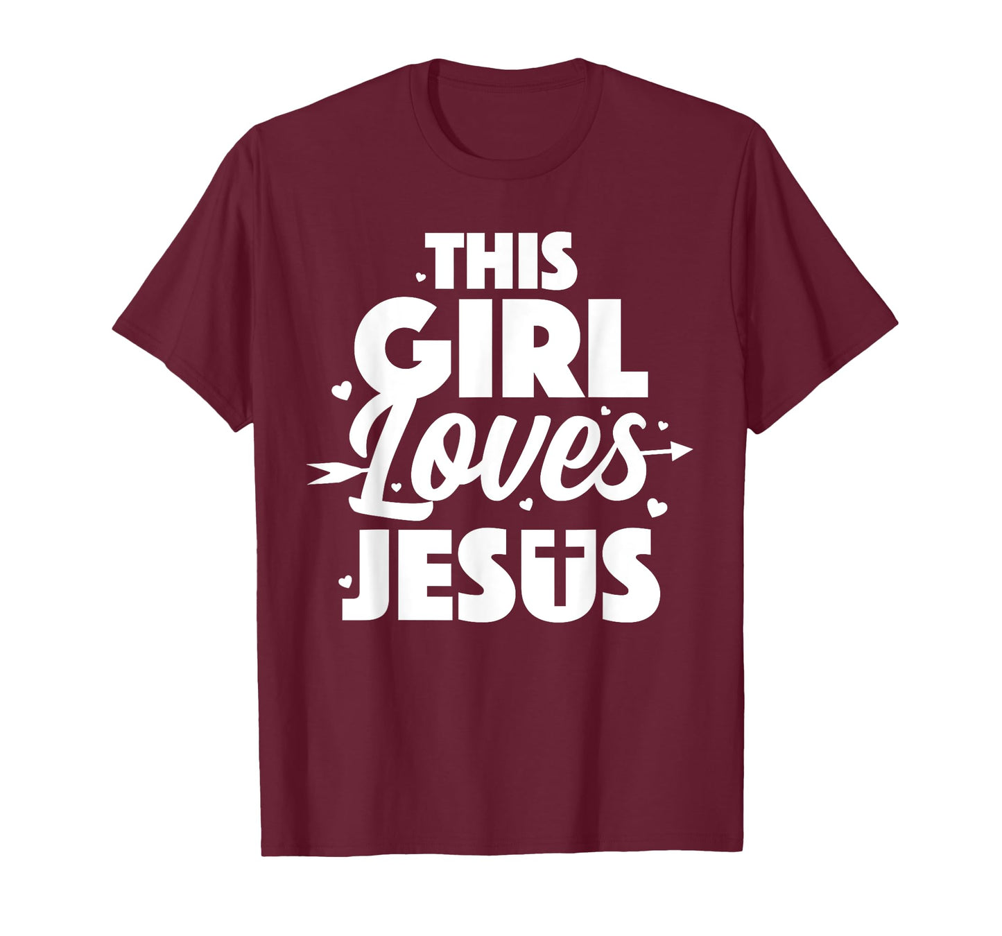 Cool Jesus Art For Girls Women Kids Jesus Christian Lover T-Shirt