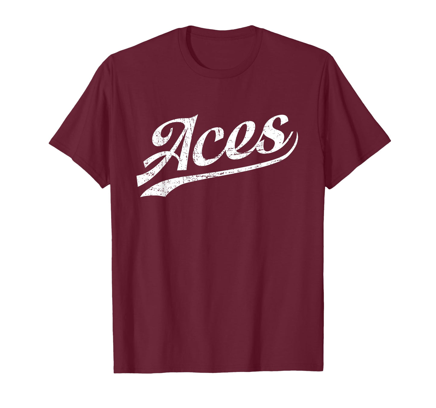 Aces Vintage Sports Name Tee Design T-Shirt