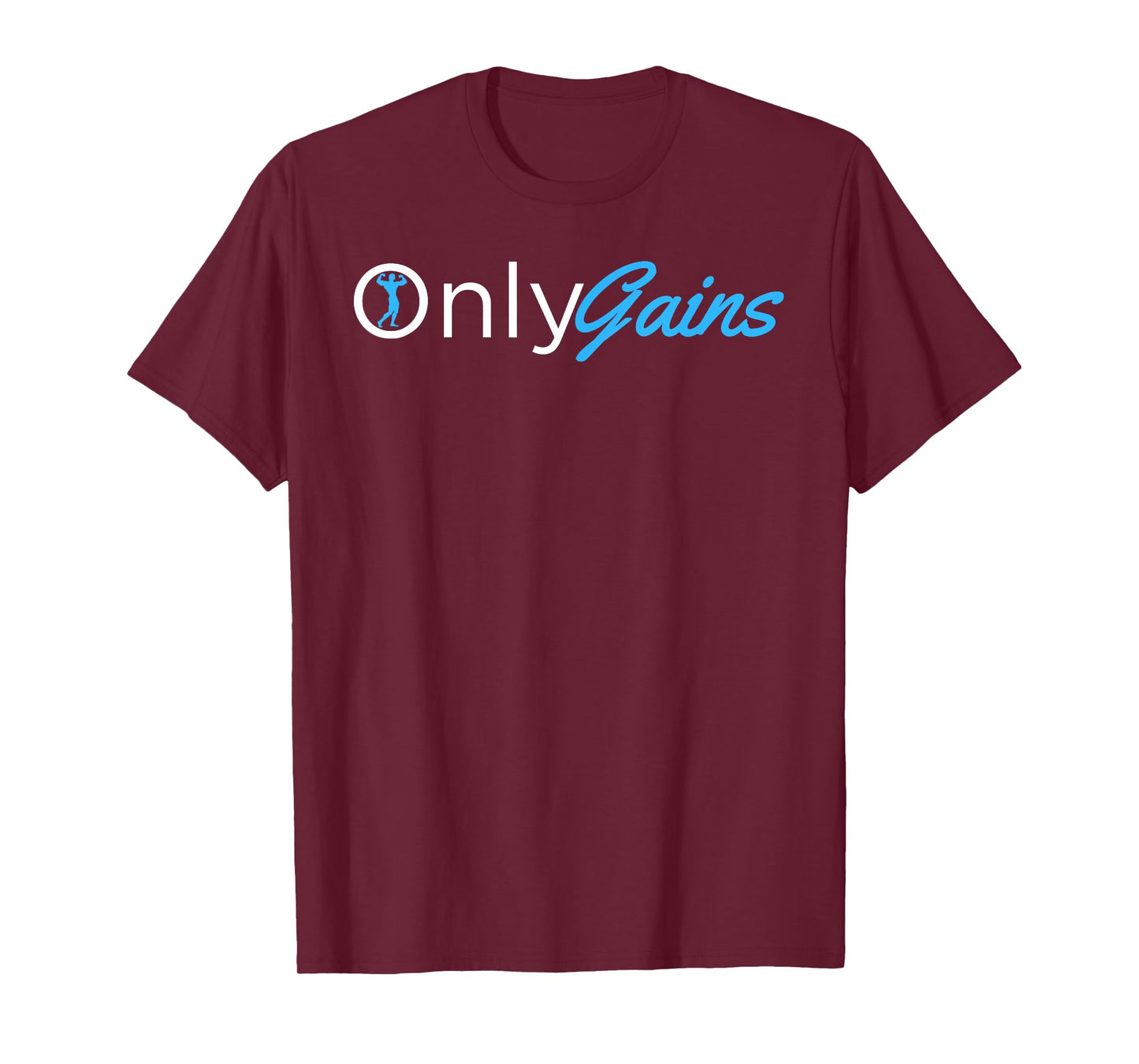 Only Gains - OnlyGains Funny Men's Fitness Bodybuilding T-Shirt