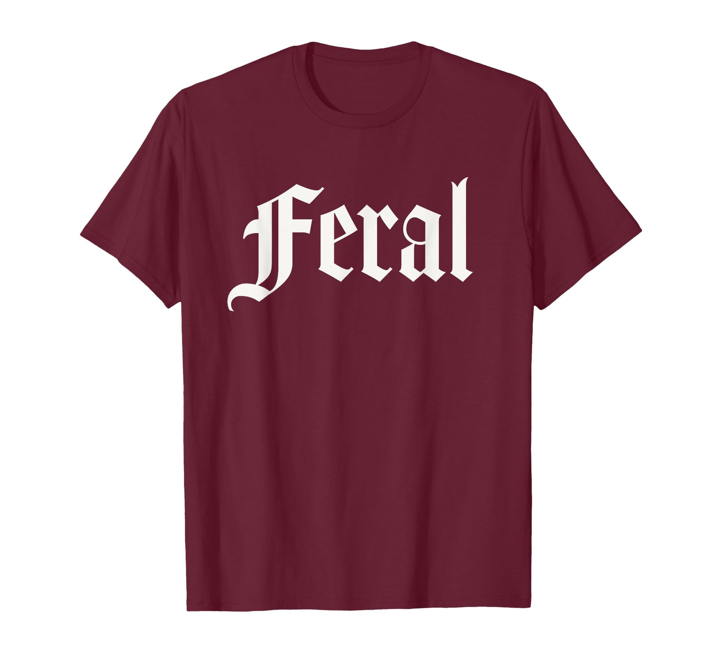 Introvert Shirts FERAL T-Shirt - Gothic/Alternative Women's Black Crew Neck Short Sleeve T-Shirt - Small